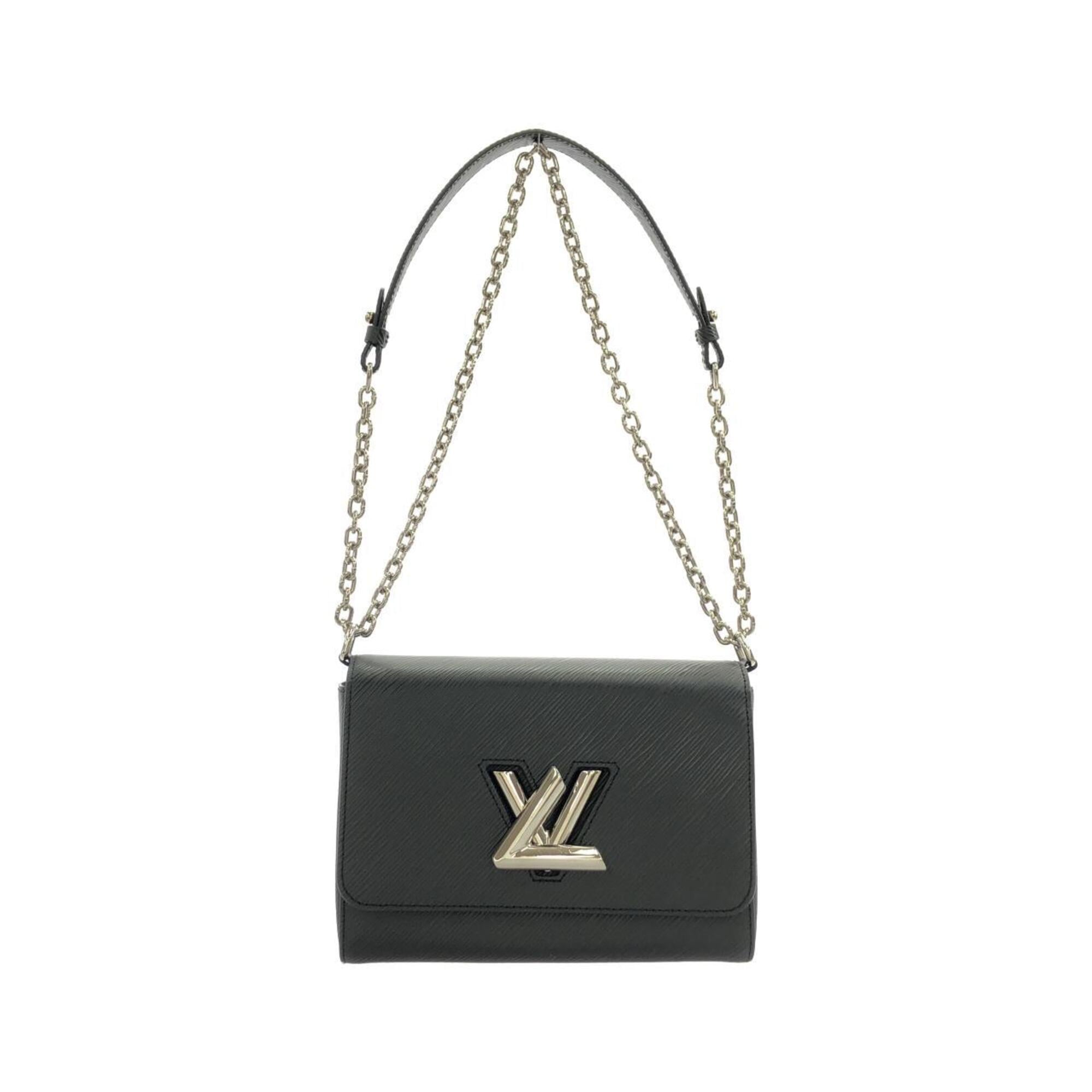 Louis Vuitton Black Leather Shoulder Bag (Pre-Owned)