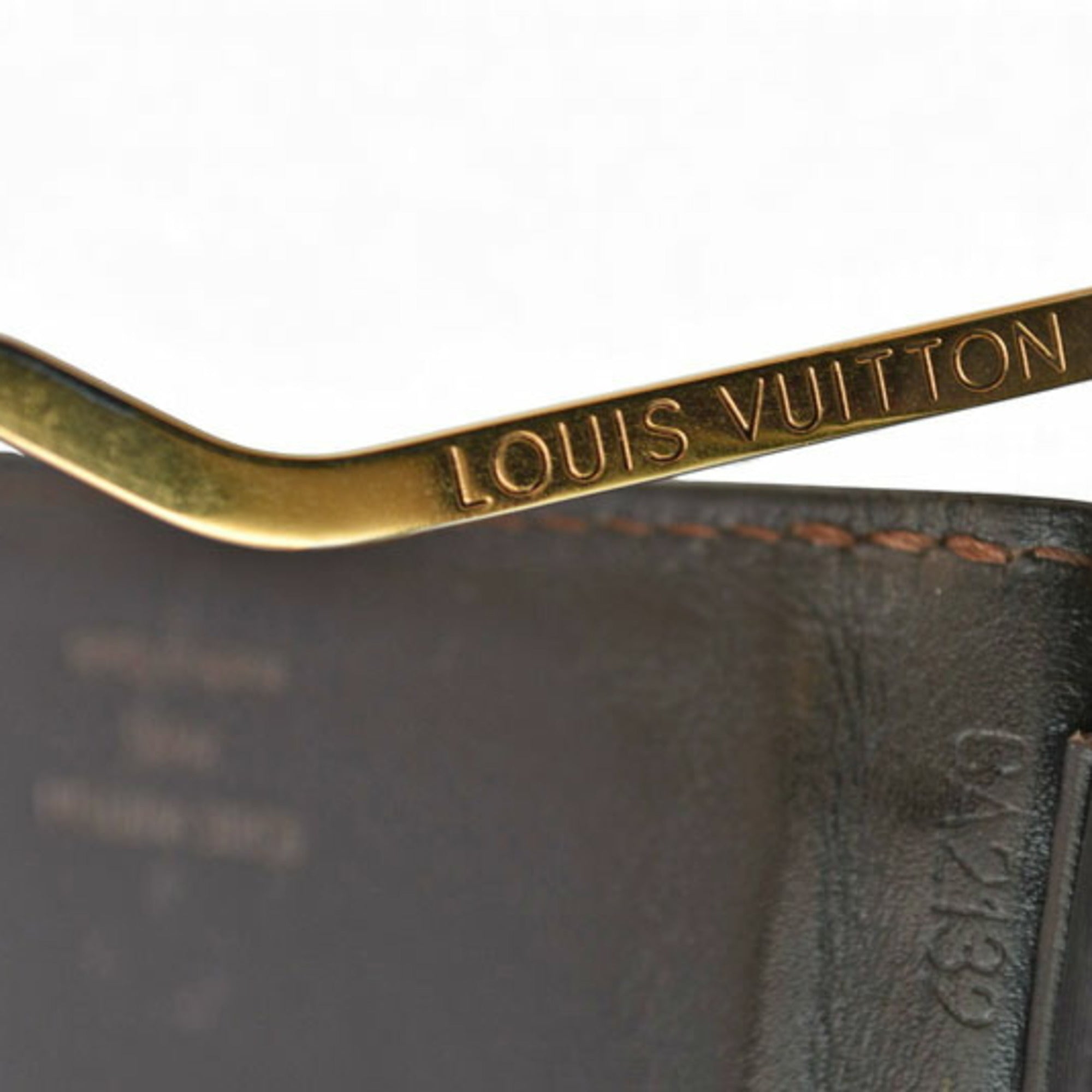 Louis Vuitton Utah Coffee Utah Leather Money Clip (Pre-Owned)