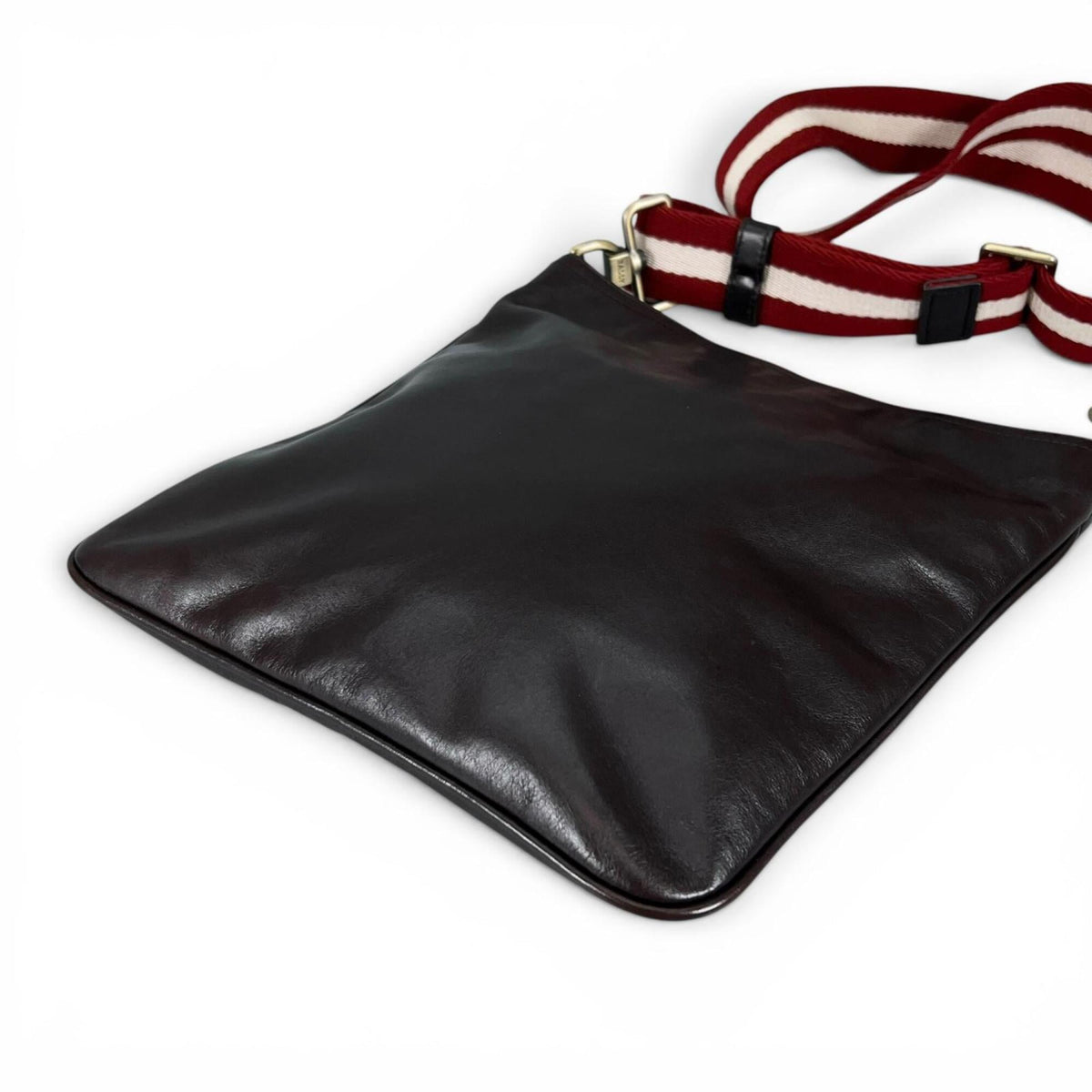 Bally Dark Brown Leather Shoulder Bag (Pre-Owned)