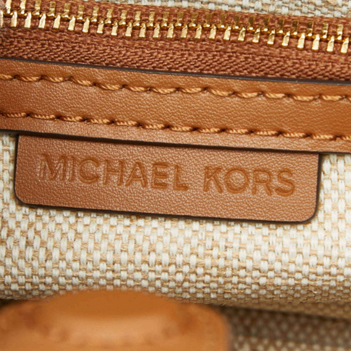 Michael Kors Brown Pvc Leather Handbag Shoulder Bag (Pre-Owned)