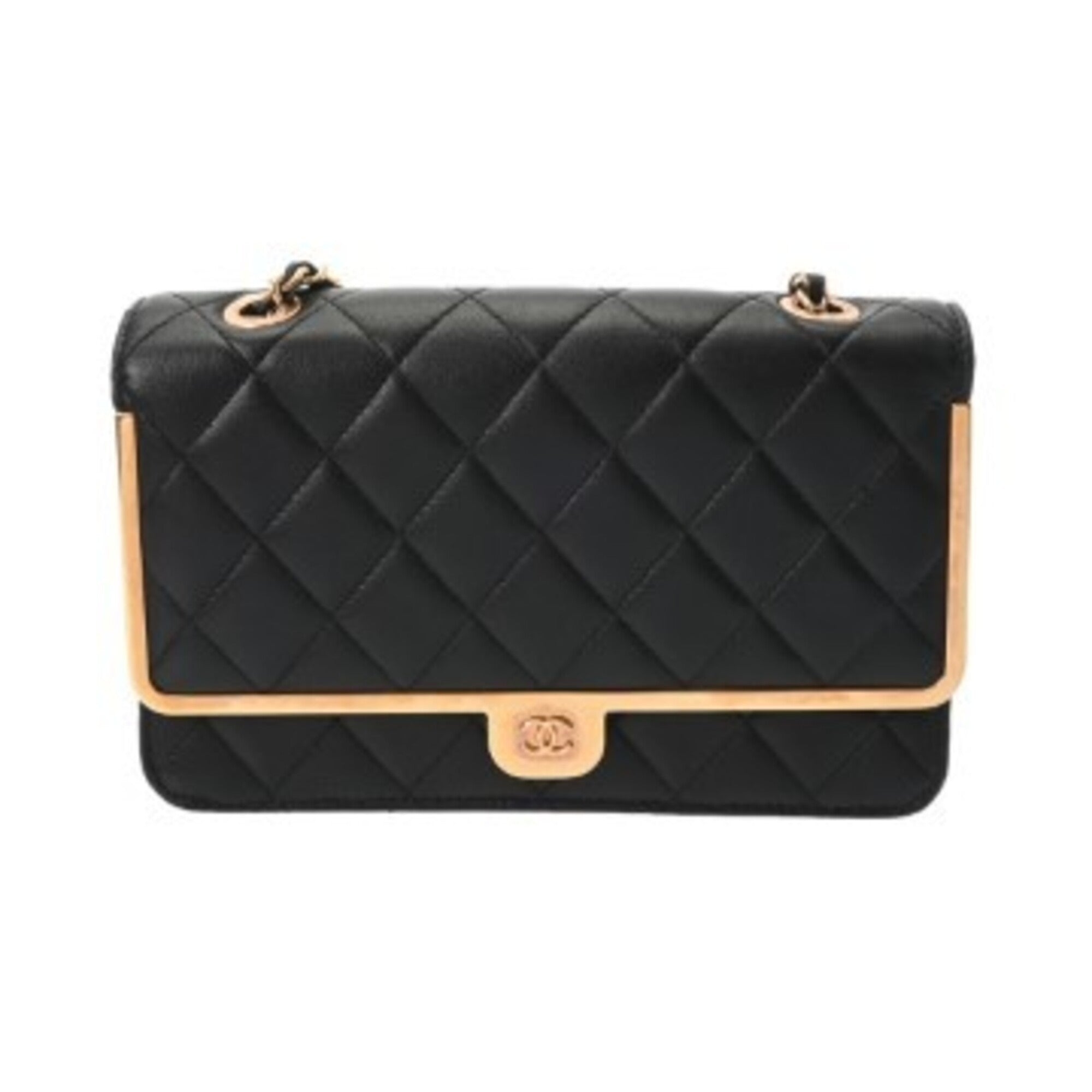 Chanel Black Leather Shoulder Bag (Pre-Owned)