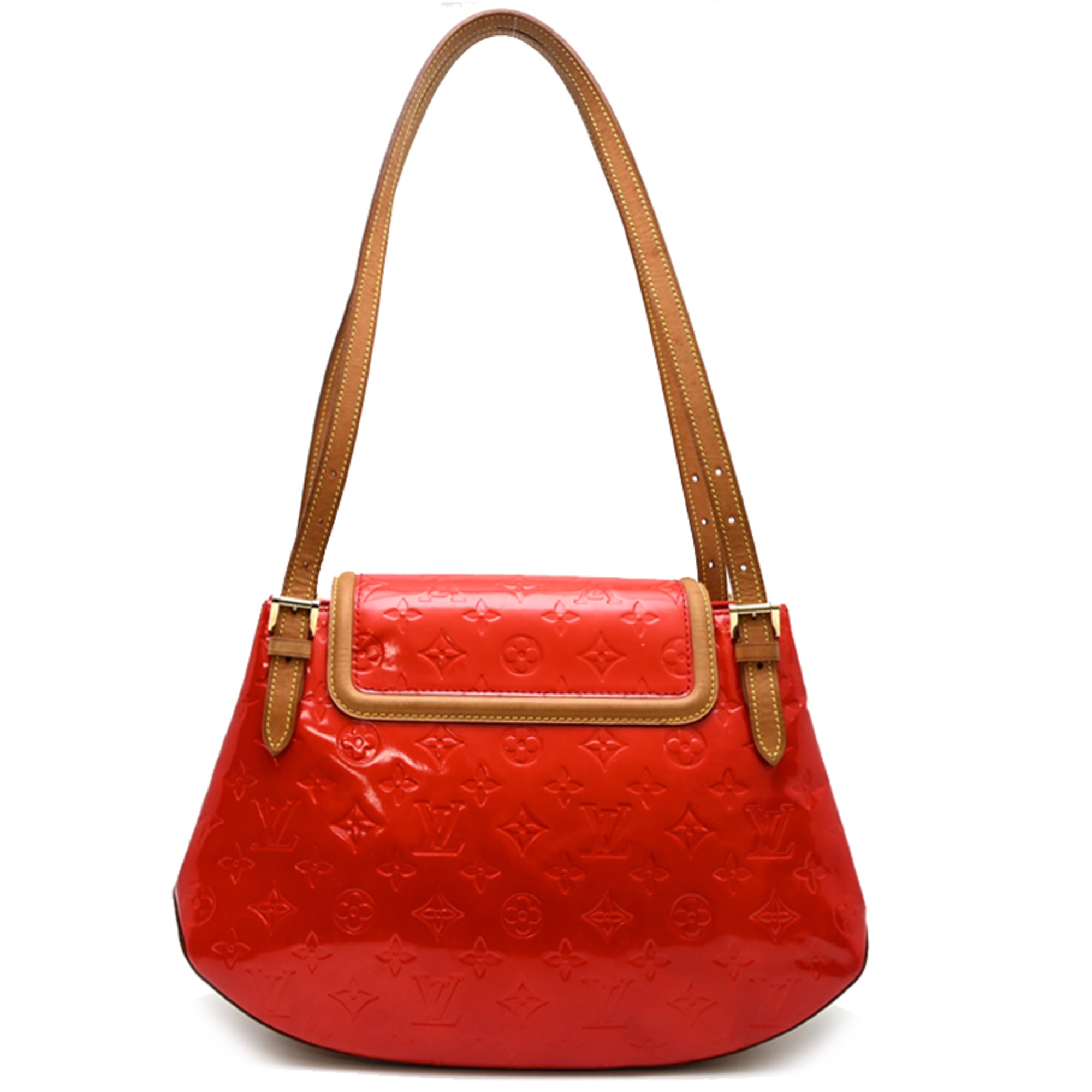 Louis Vuitton Red Color Vernis Shoulder Bag (Pre-Owned)