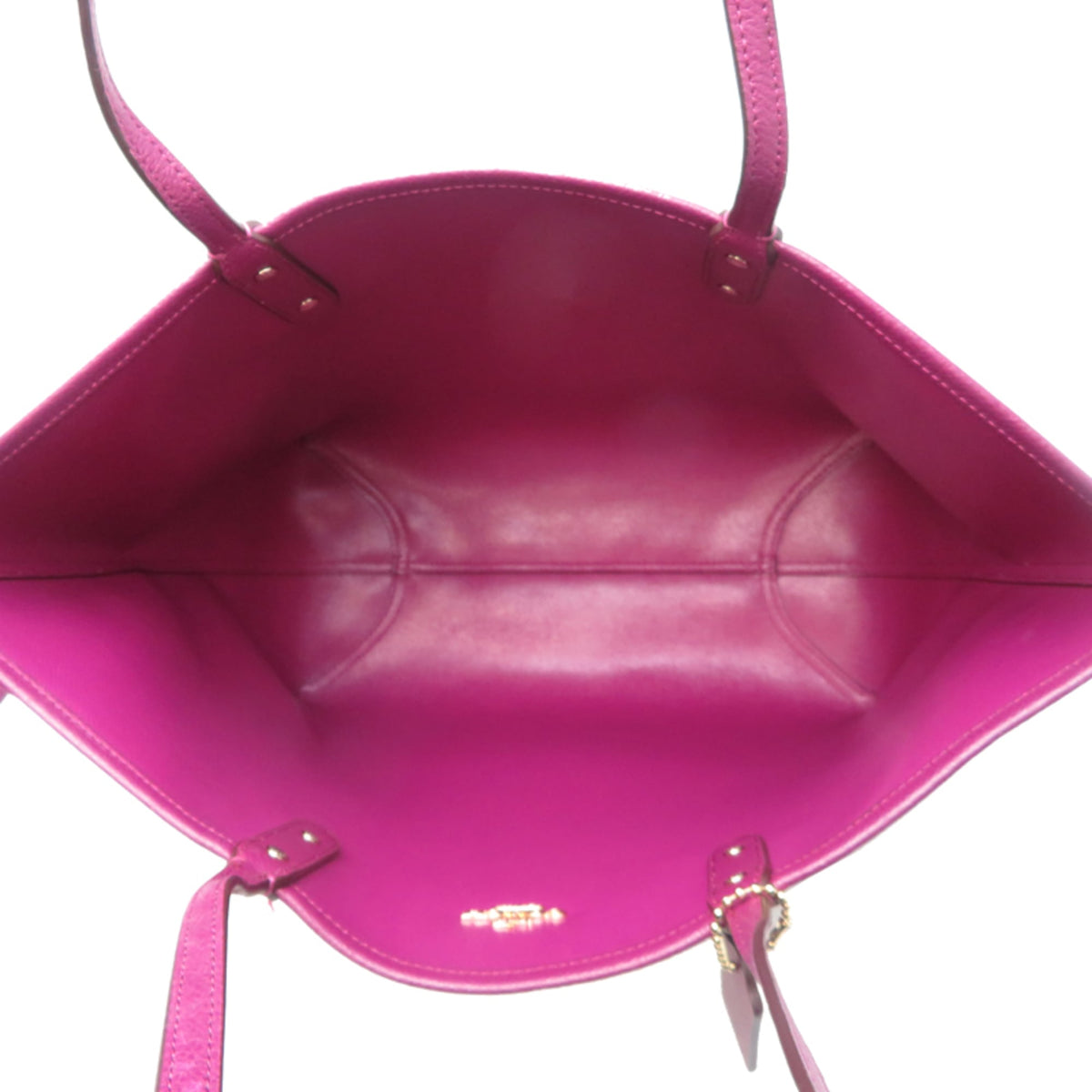 Coach Brown Leather Pvc Tote Bag (Pre-Owned)