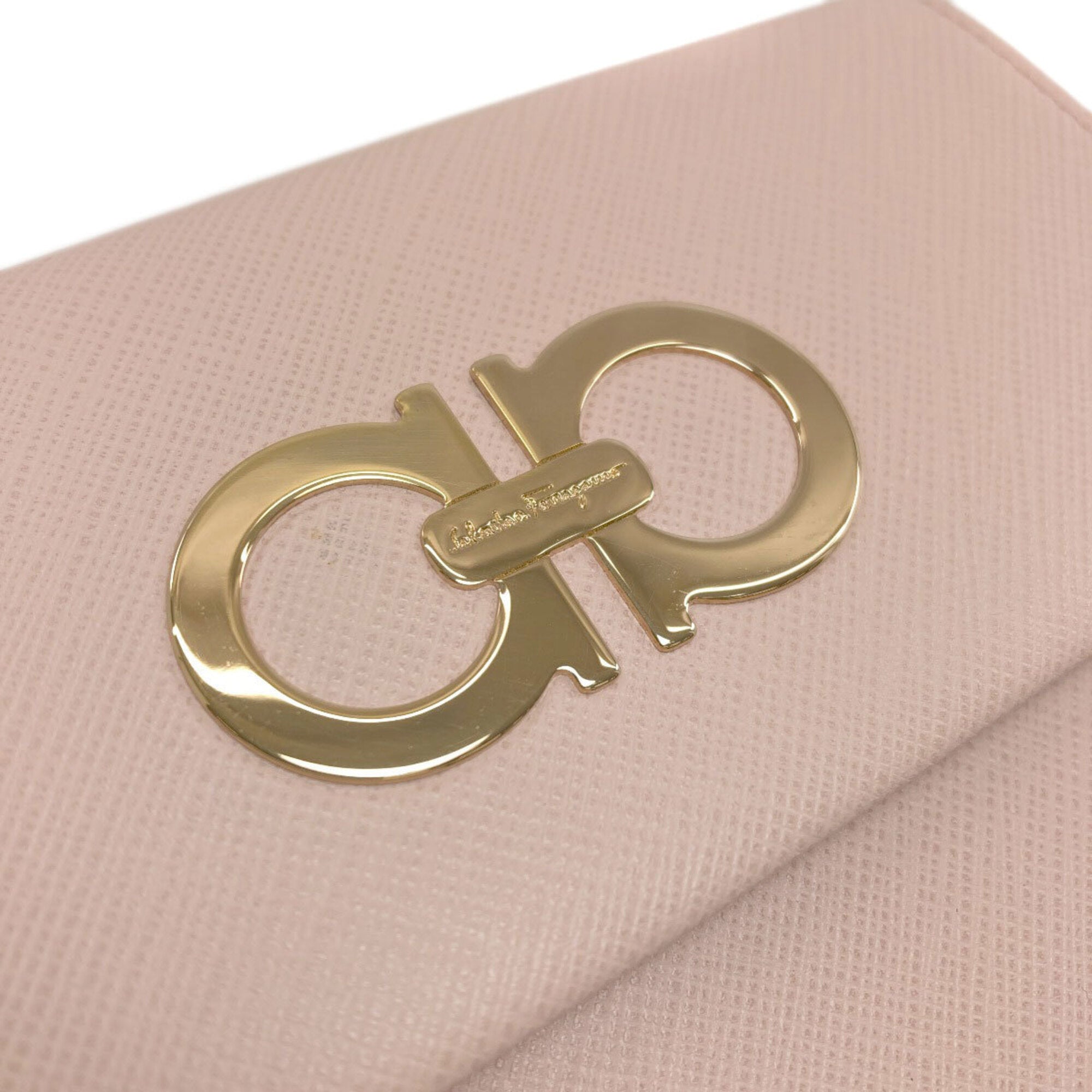 Salvatore Ferragamo Pink Leather Wallet (Bi-Fold) (Pre-Owned)