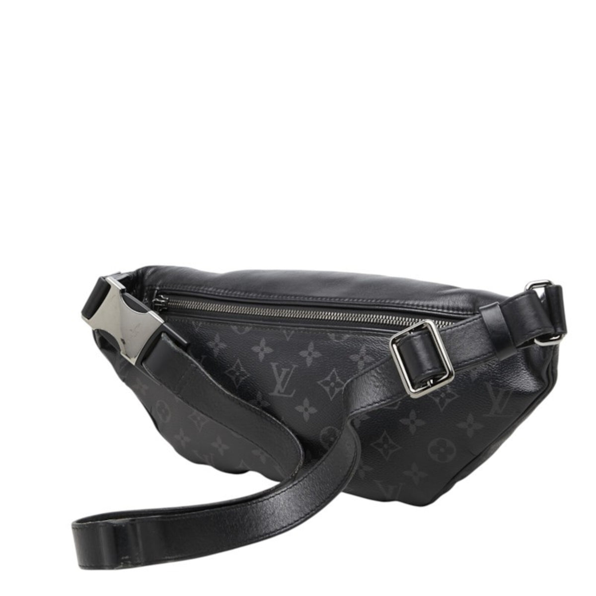 Louis Vuitton Black Pvc Leather Sling Bag (Pre-Owned)