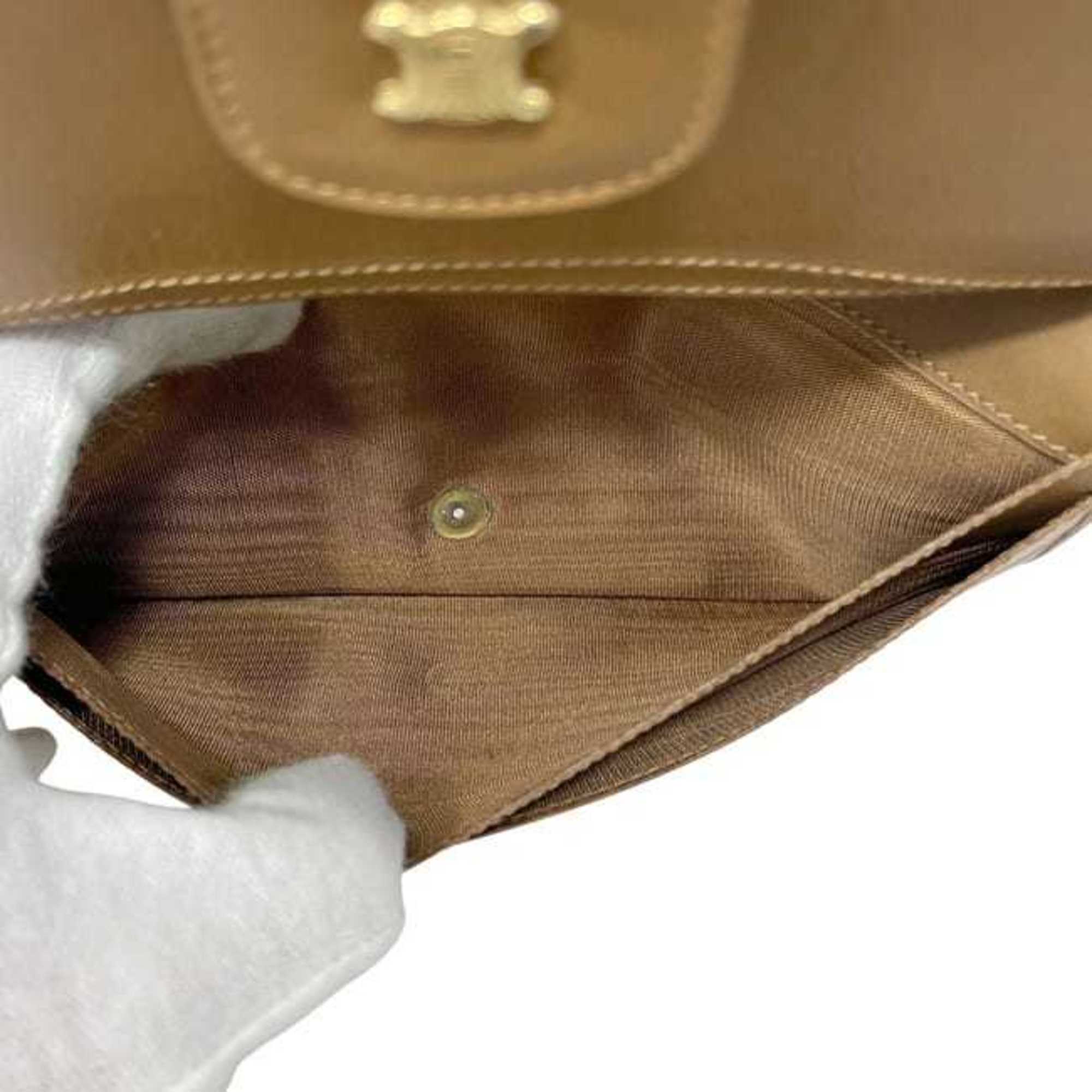 Celine Brown Pvc Leather Long Wallet (Bi-Fold) (Pre-Owned)