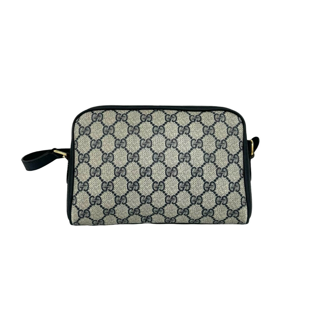 Gucci Navy Red Color Leather Pvc Pochette Shoulder Bag (Pre-Owned)