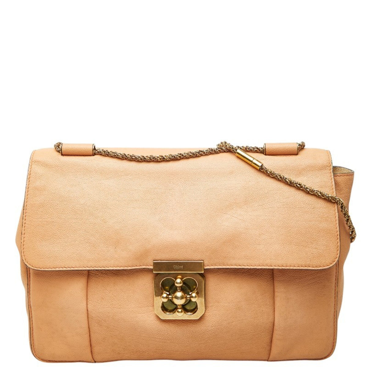 Chloé Pink Orange Leather Shoulder Bag (Pre-Owned)