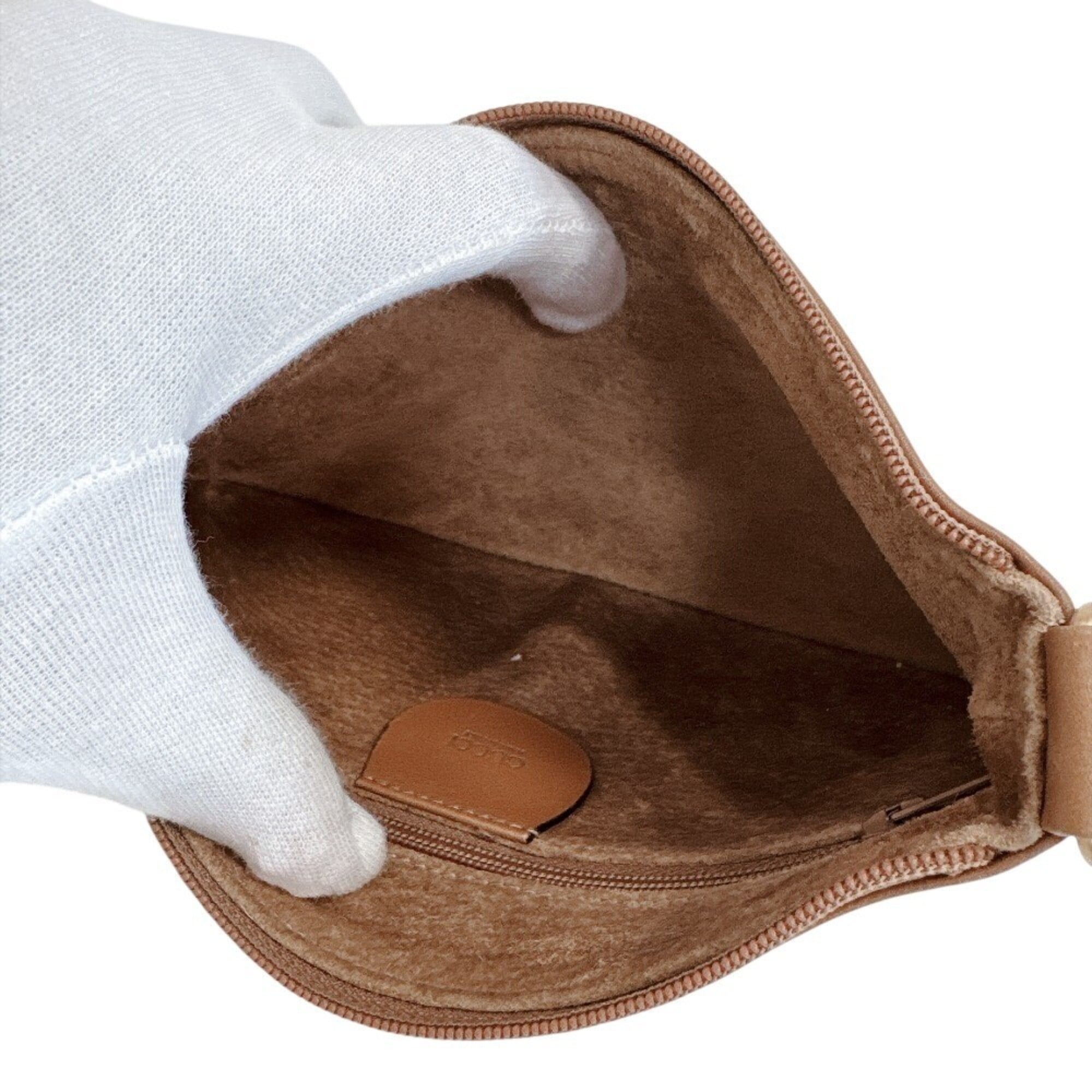 Gucci Brown Leather Pouch (Pre-Owned)
