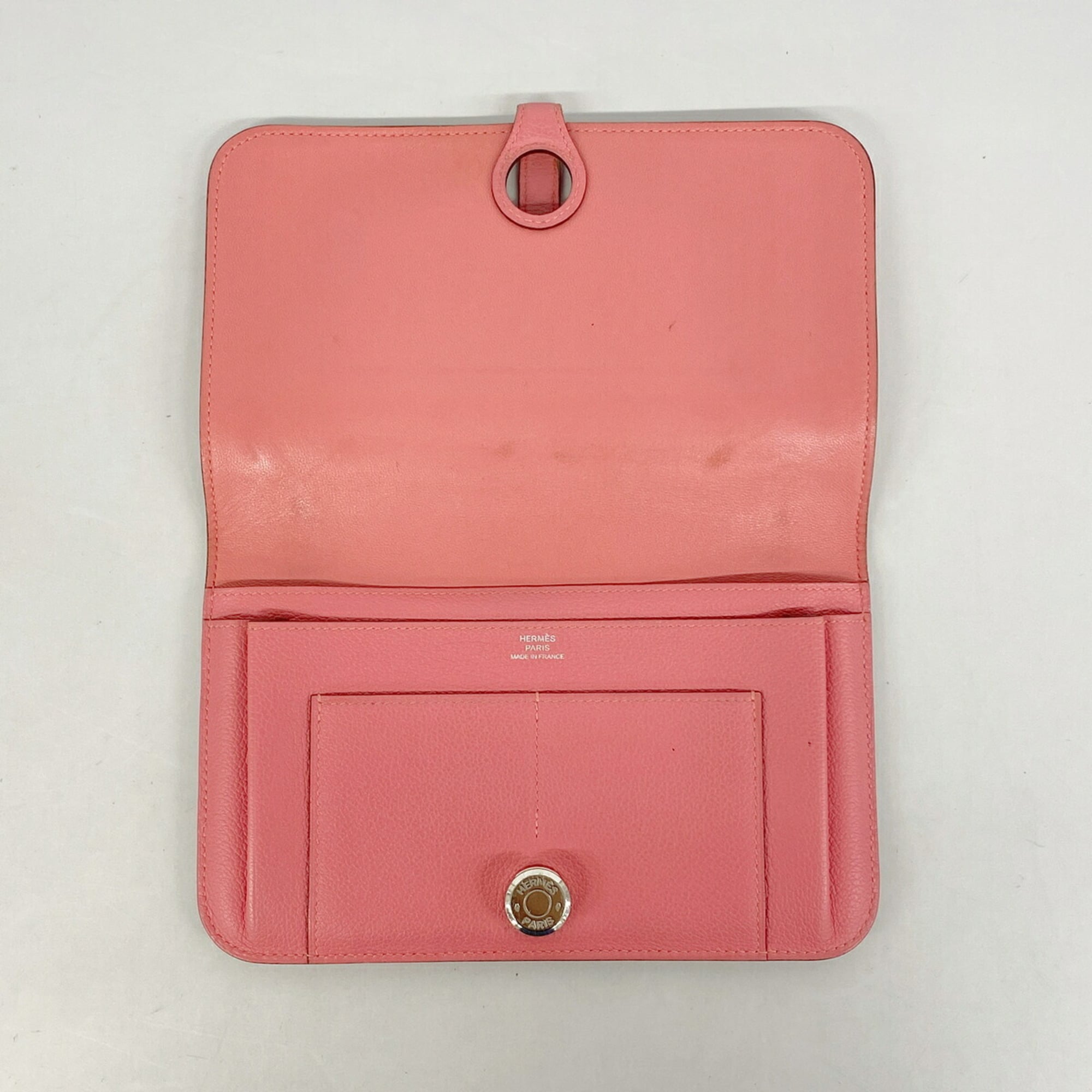 Hermes Pink Long Wallet (Bi-Fold) (Pre-Owned)