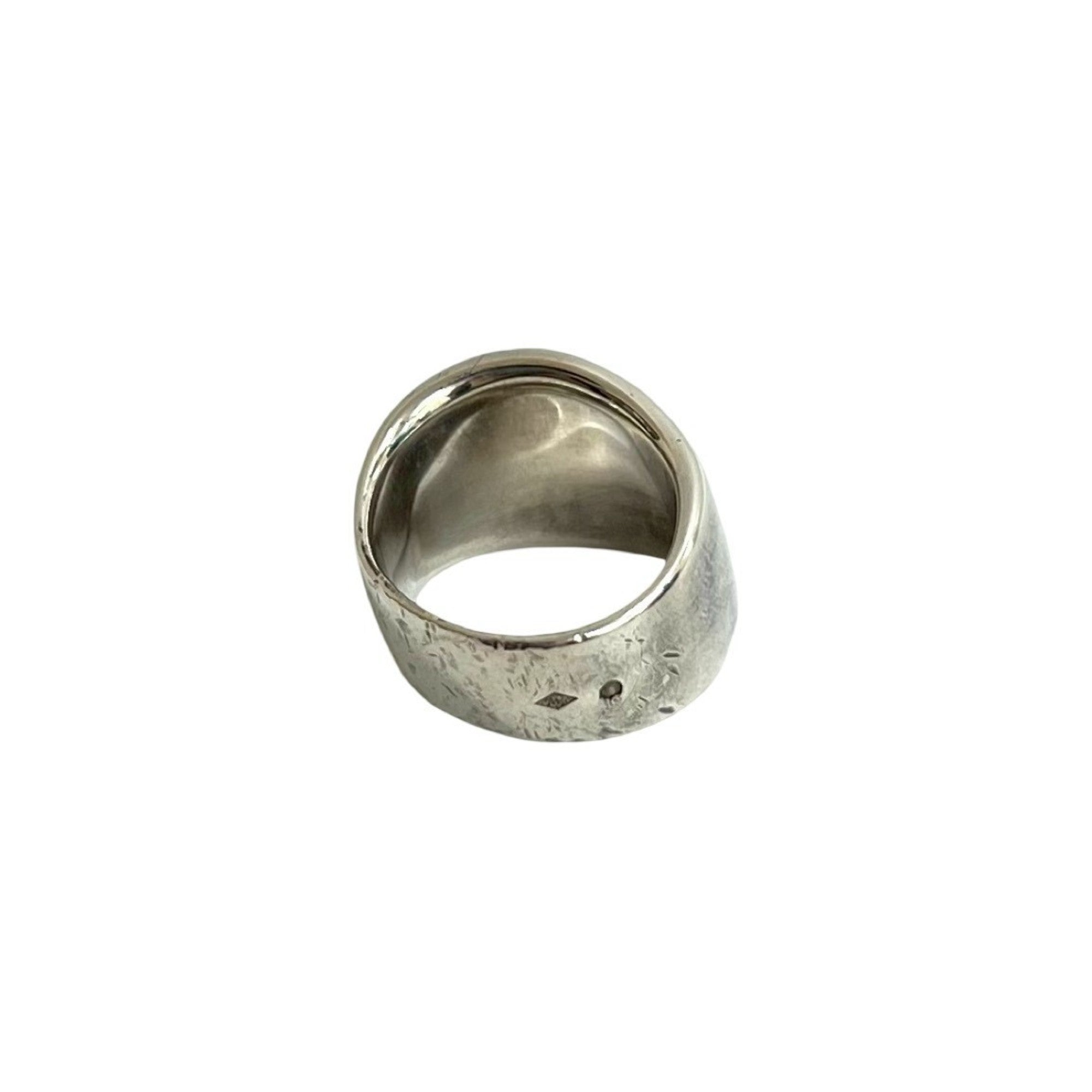 Hermes Silver Silver 925 Band Ring (Pre-Owned)
