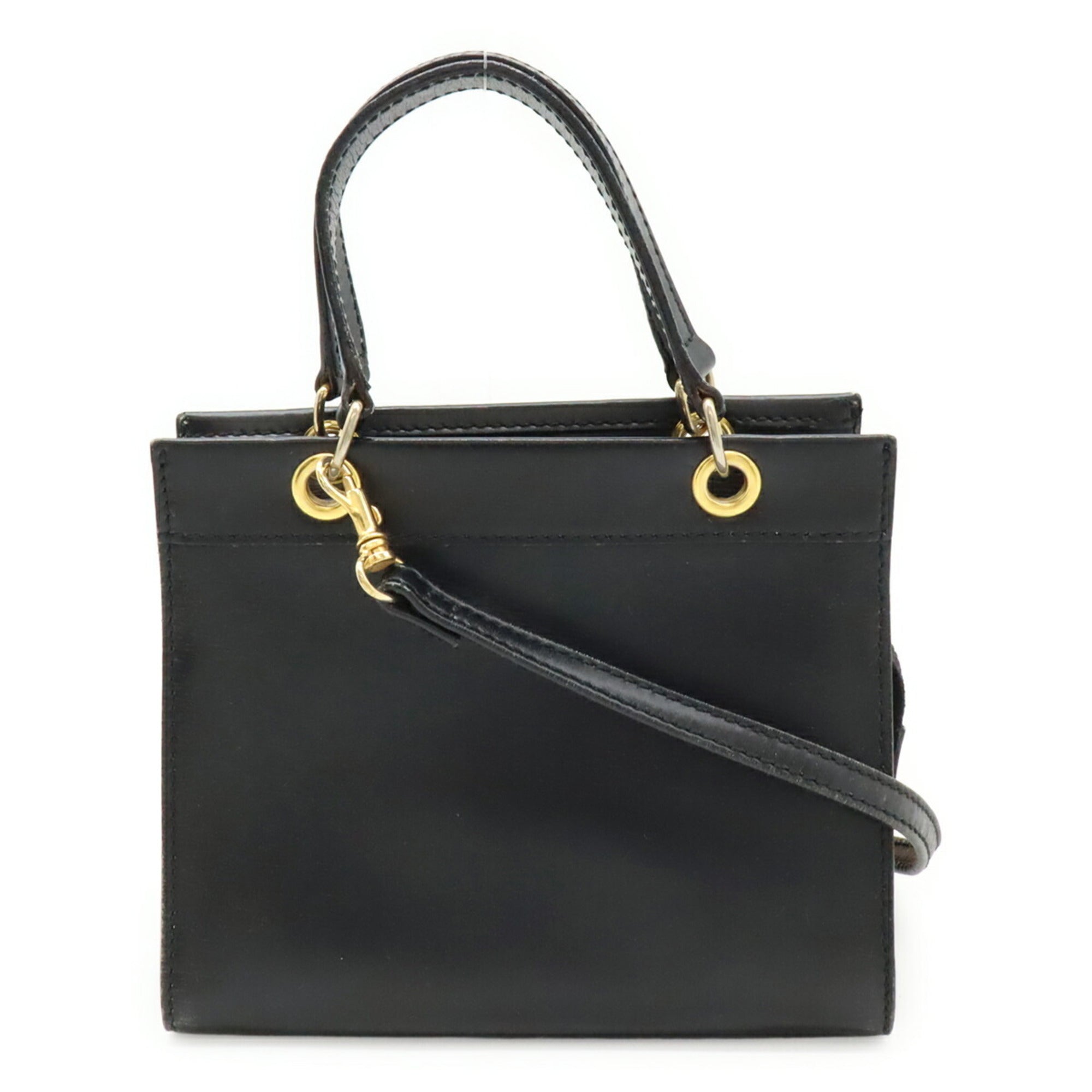 Celine Black Leather Handbag Shoulder Bag (Pre-Owned)