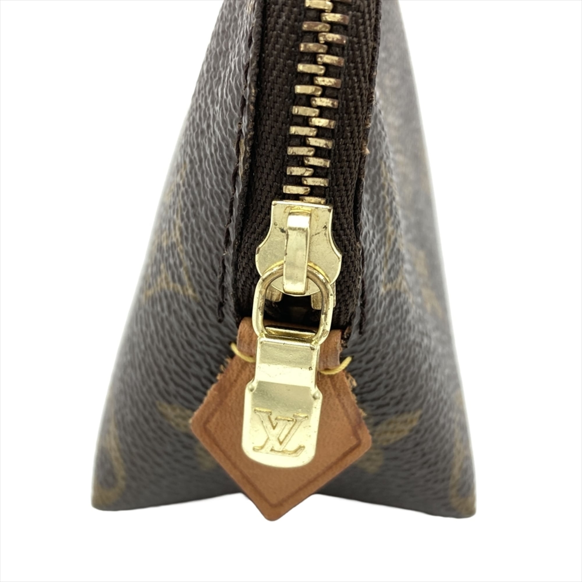 Louis Vuitton Brown Monogram Canvas Handbag Pouch (Pre-Owned)