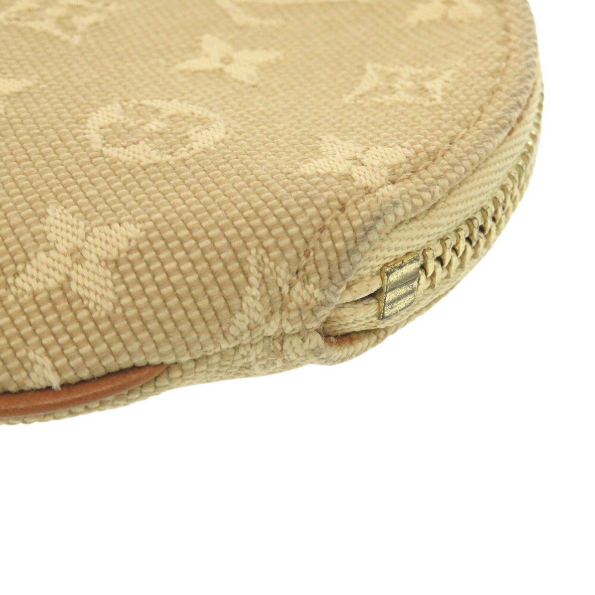 Louis Vuitton Beige Monogram Mini Coin Purse/Coin Case (Pre-Owned)