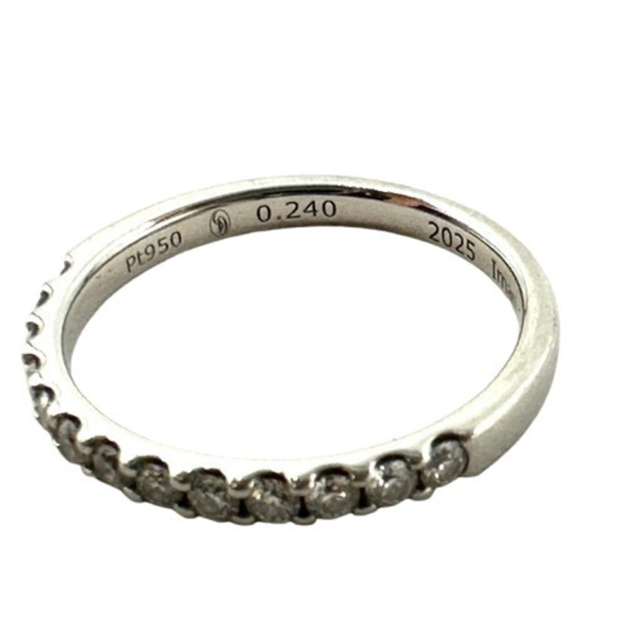 Tiffany Platinum Platinum 950 Band Ring (Pre-Owned)