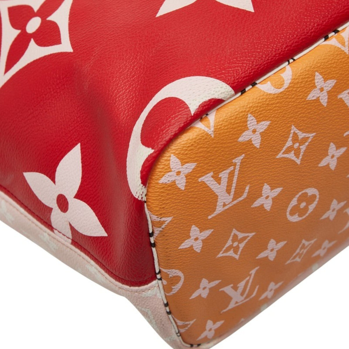 Louis Vuitton Multi-Color Red Color Rouge Pvc Leather Shoulder Bag Tote Bag (Pre-Owned)