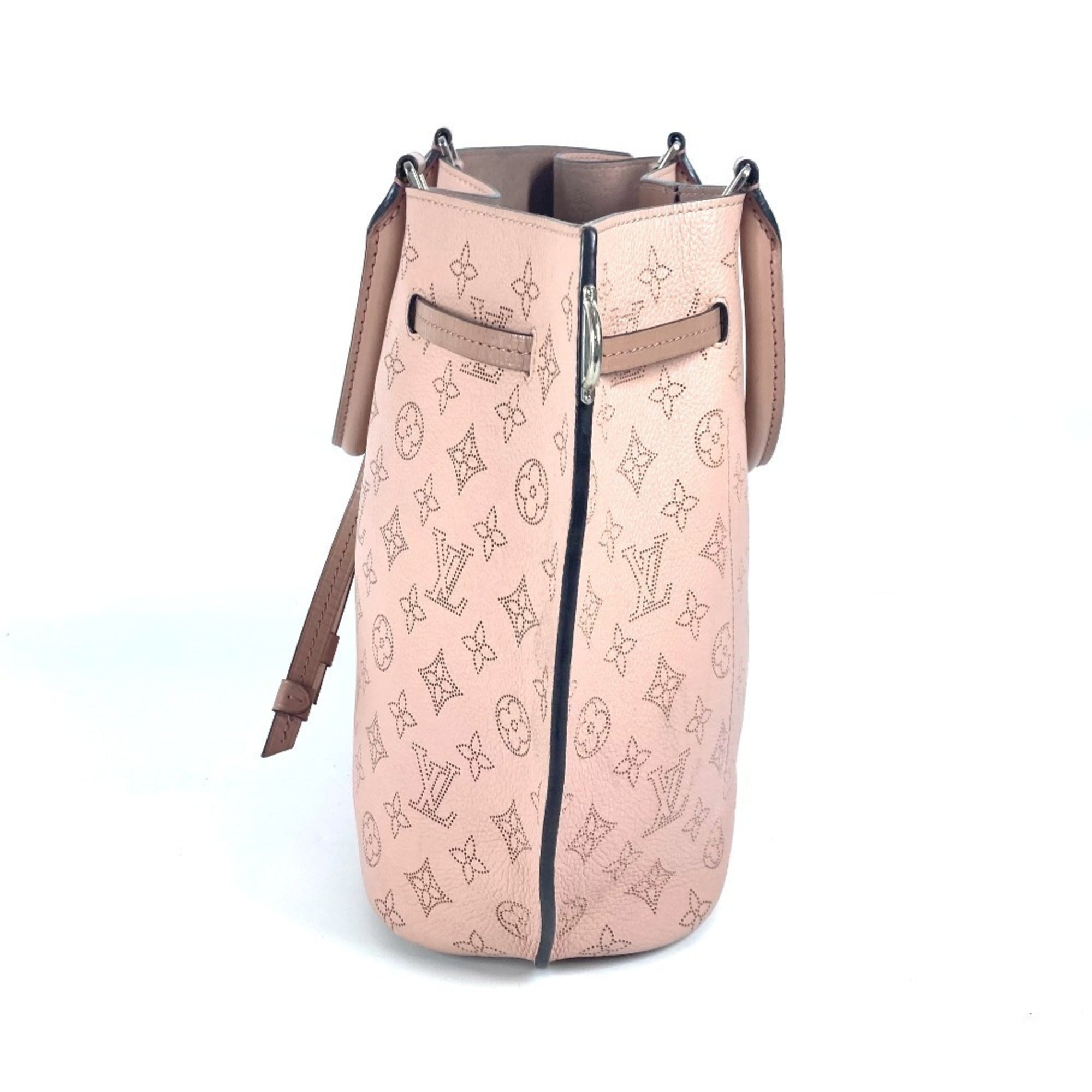 Louis Vuitton Magnolia Pink Mahina Leather Handbag Shoulder Bag (Pre-Owned)