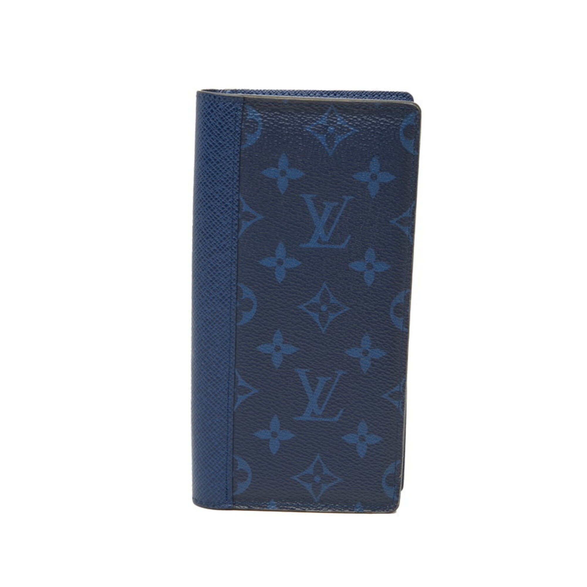 Louis Vuitton Monogram Blue Cobalt Pvc Taigarama Long Wallet (Bi-Fold) (Pre-Owned)