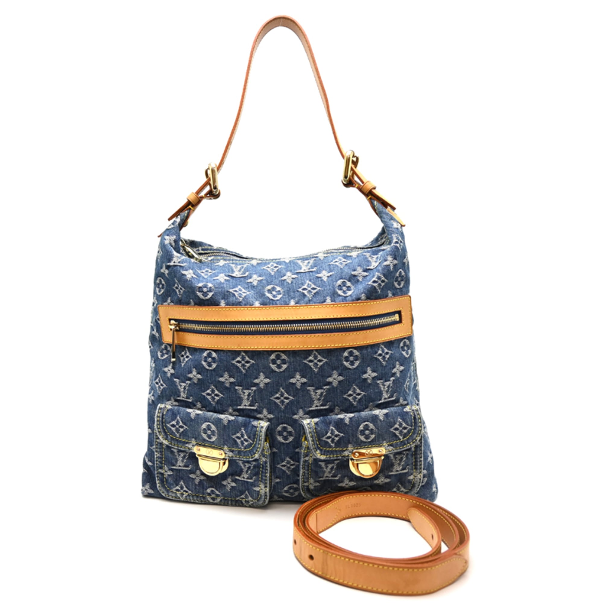 Louis Vuitton Blue Monogram Denim Shoulder Bag (Pre-Owned)