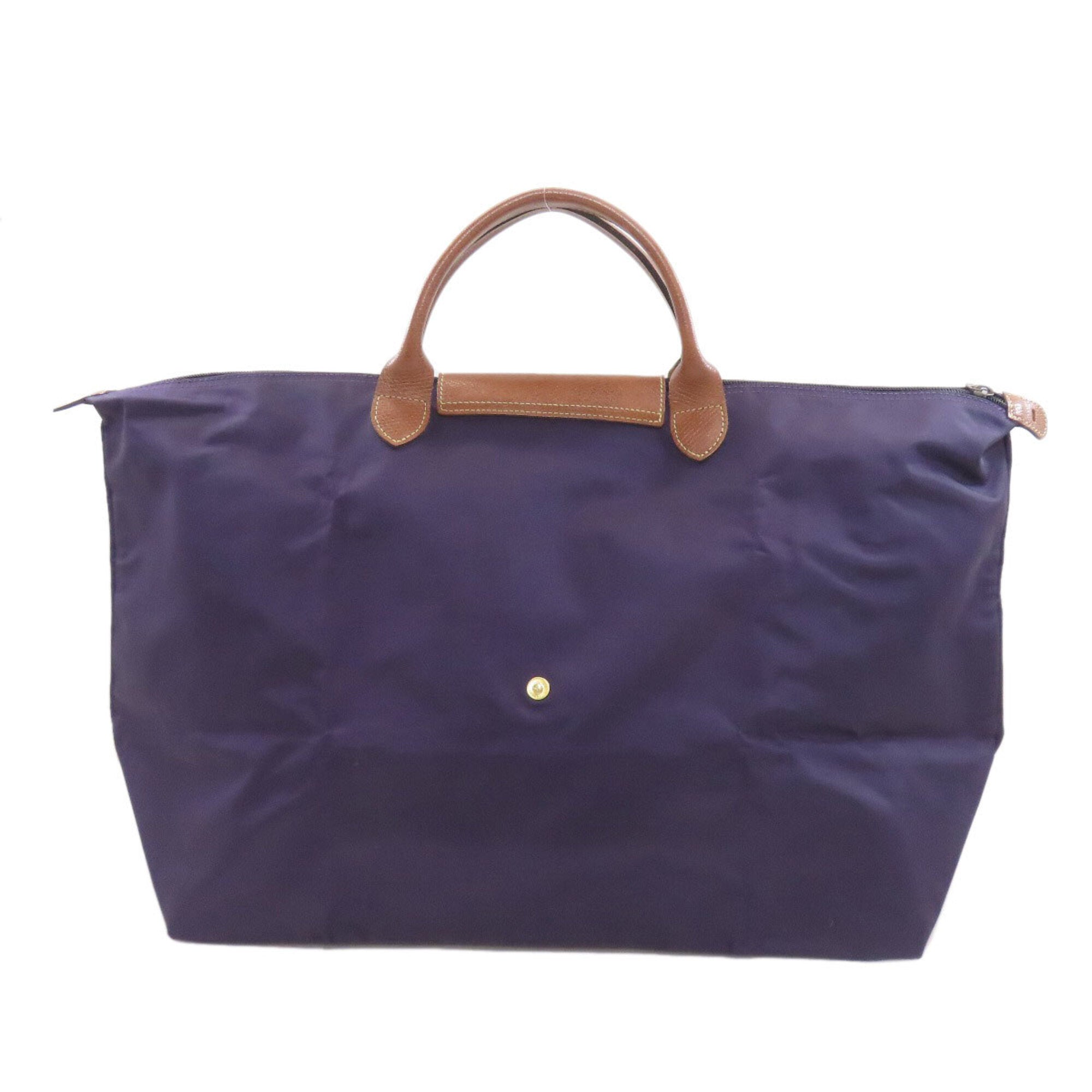 Longchamp Purple Nylon Handbag (Pre-Owned)