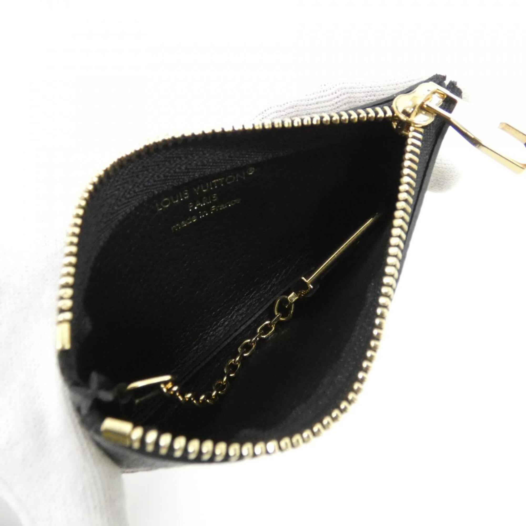 Louis Vuitton Monogram Empreinte Beige Black Leather Coin Purse/Coin Case (Pre-Owned)
