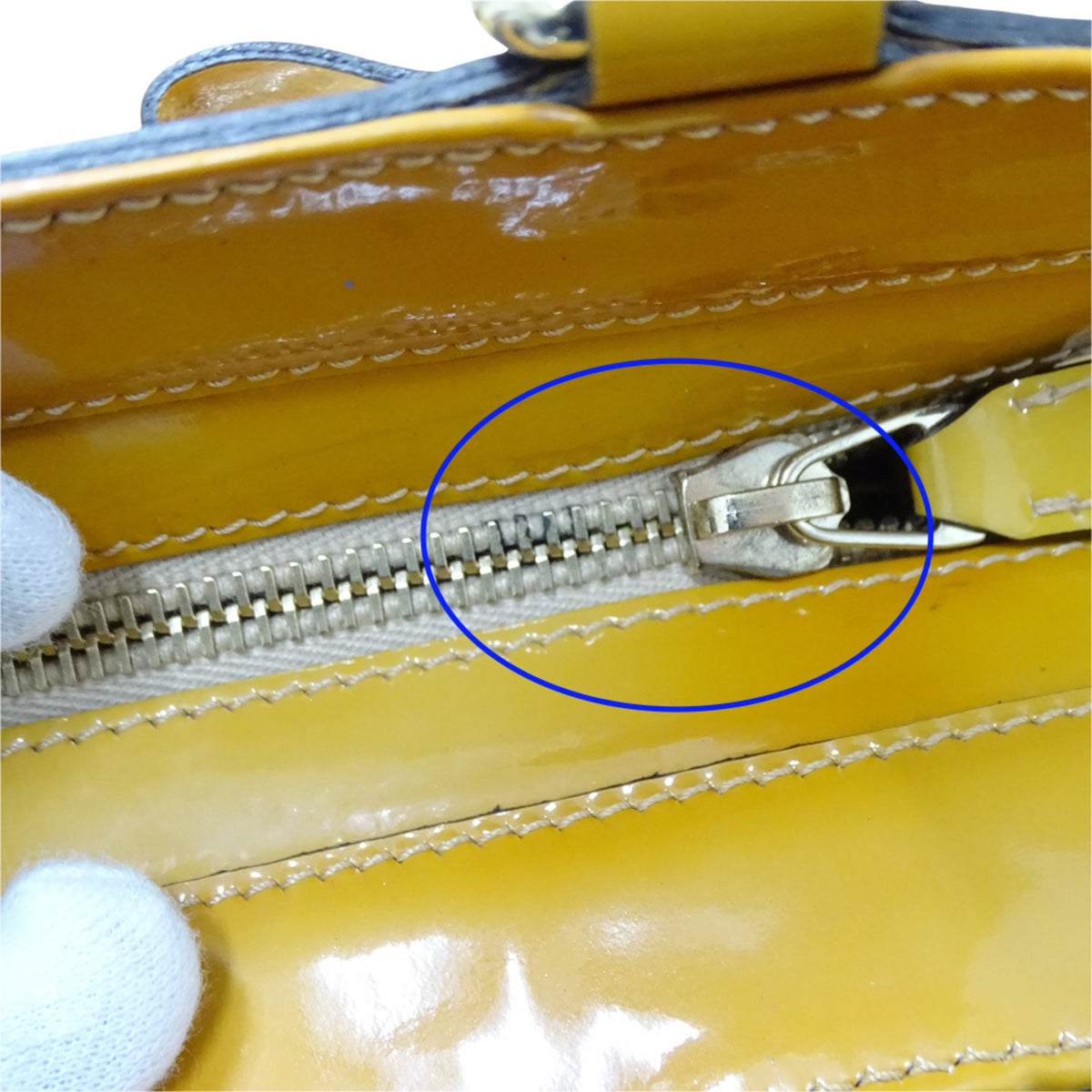 Gucci Beige Orange Yellow Leather Handbag Tote Bag (Pre-Owned)