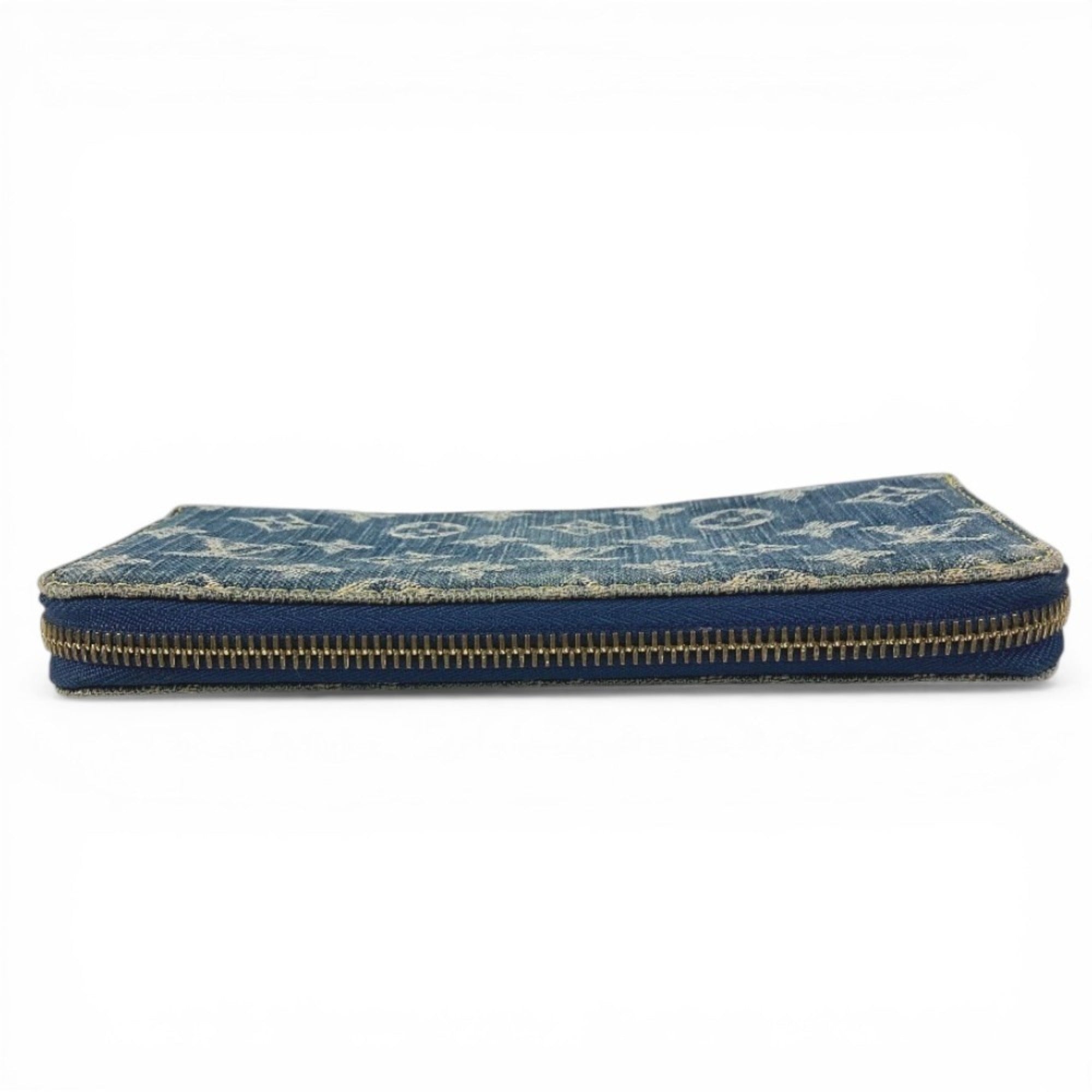 Louis Vuitton Monogram Denim Blue Monogram Denim Long Wallet (Bi-Fold) (Pre-Owned)