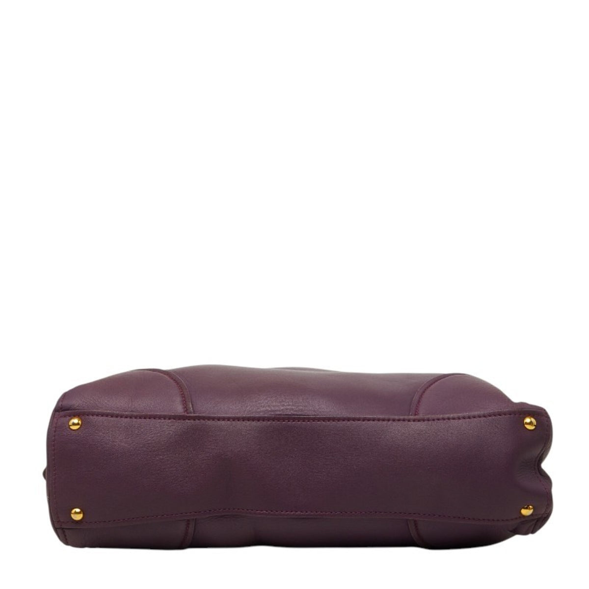 Miu Miu Purple Leather Boston Bag Handbag (Pre-Owned)