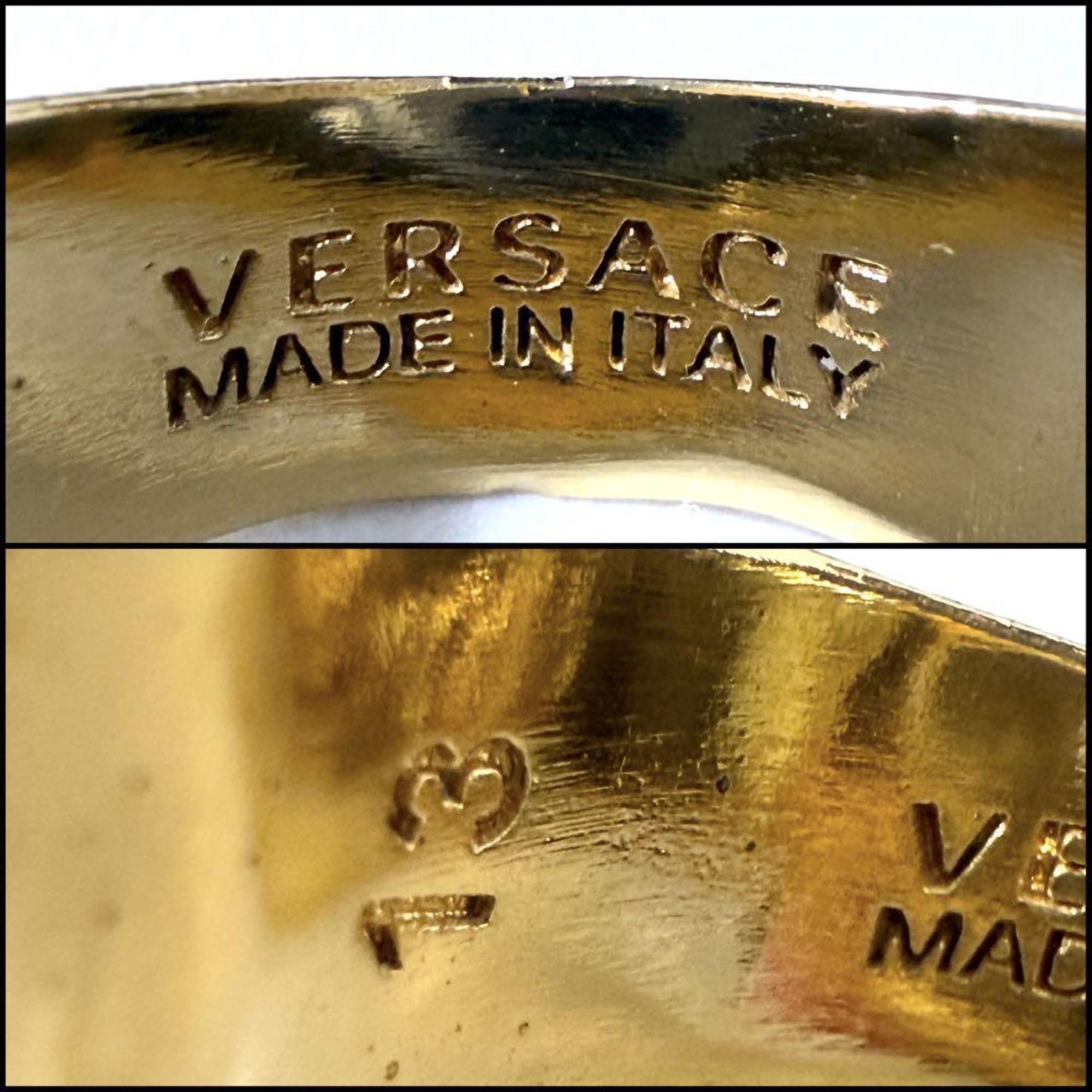 Versace Gold Metal Band Ring (Pre-Owned)