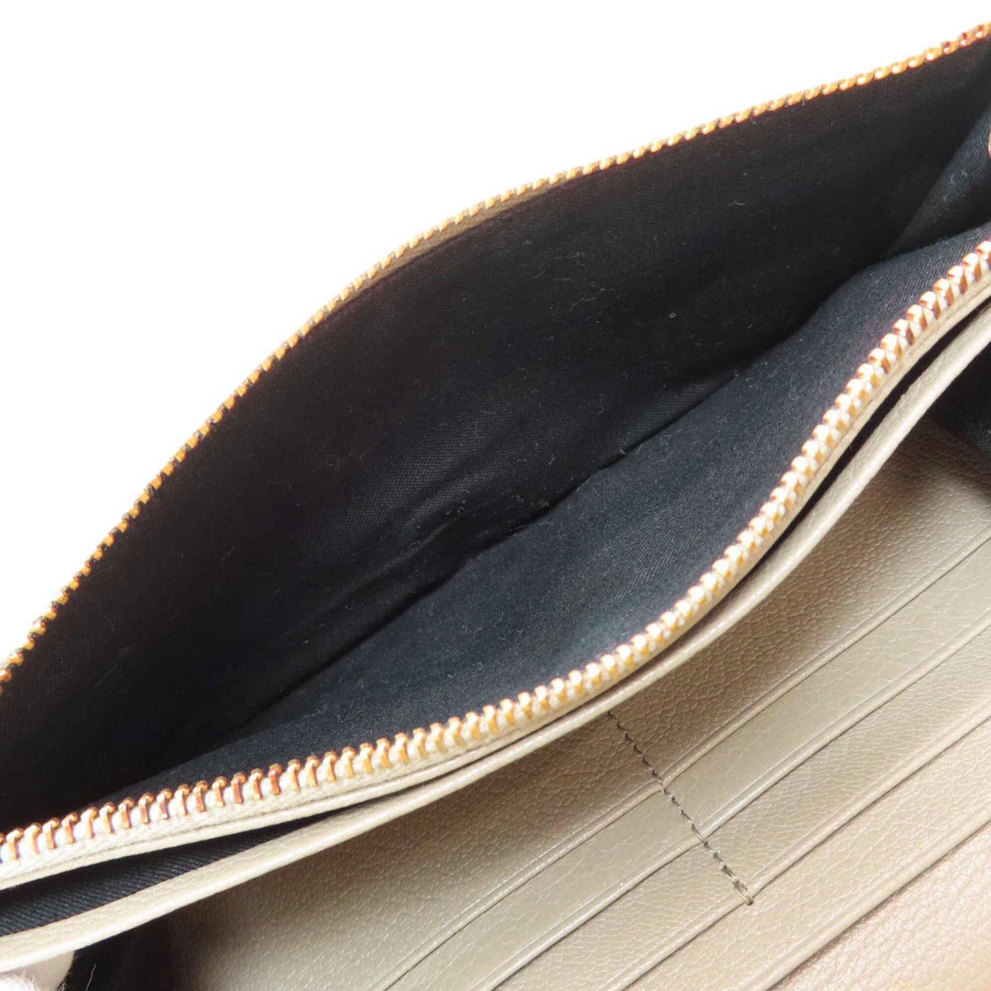 Balenciaga Grayish Leather Long Wallet (Bi-Fold) (Pre-Owned)