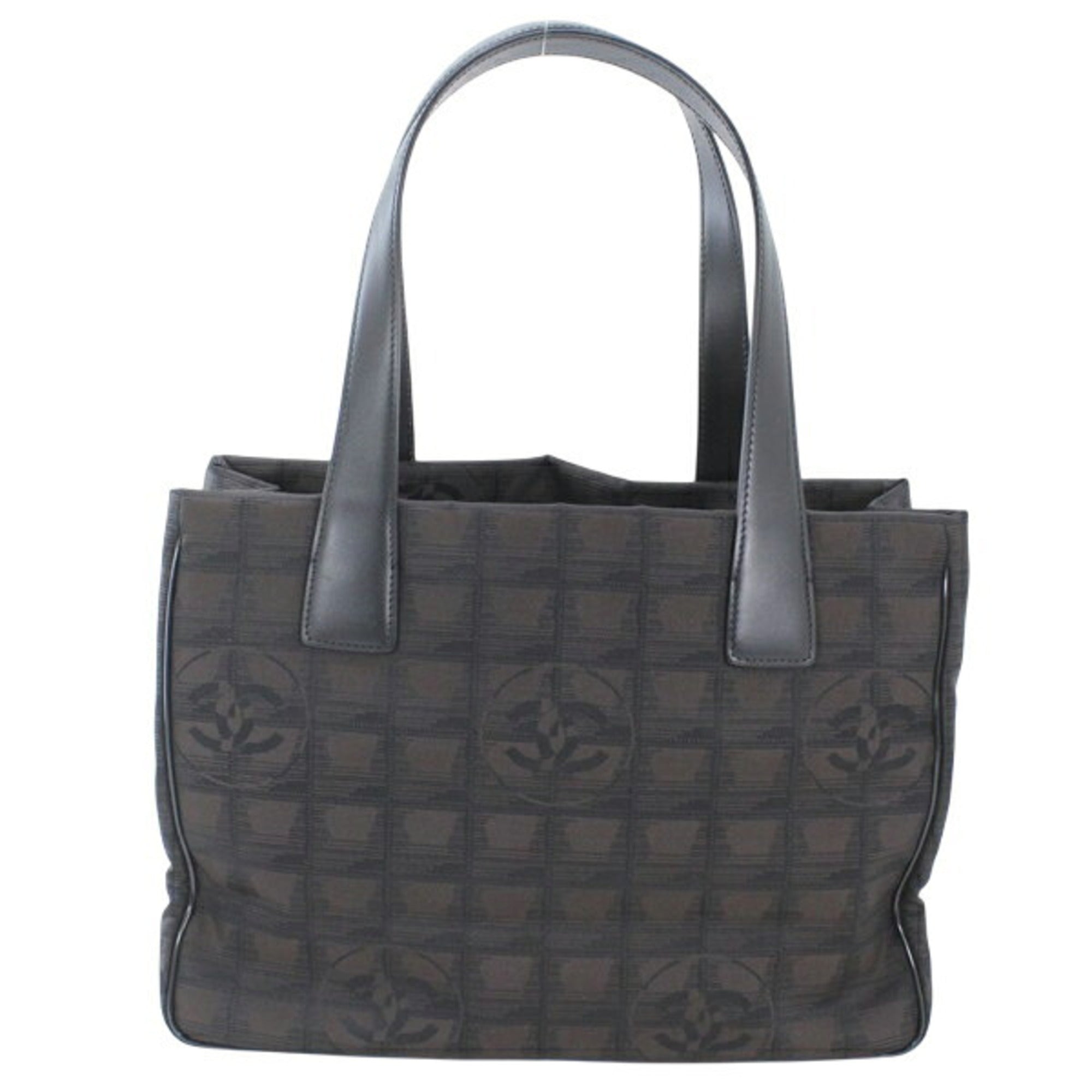 Chanel Brown Dark Brown New Travel Line Handbag Tote Bag (Pre-Owned)