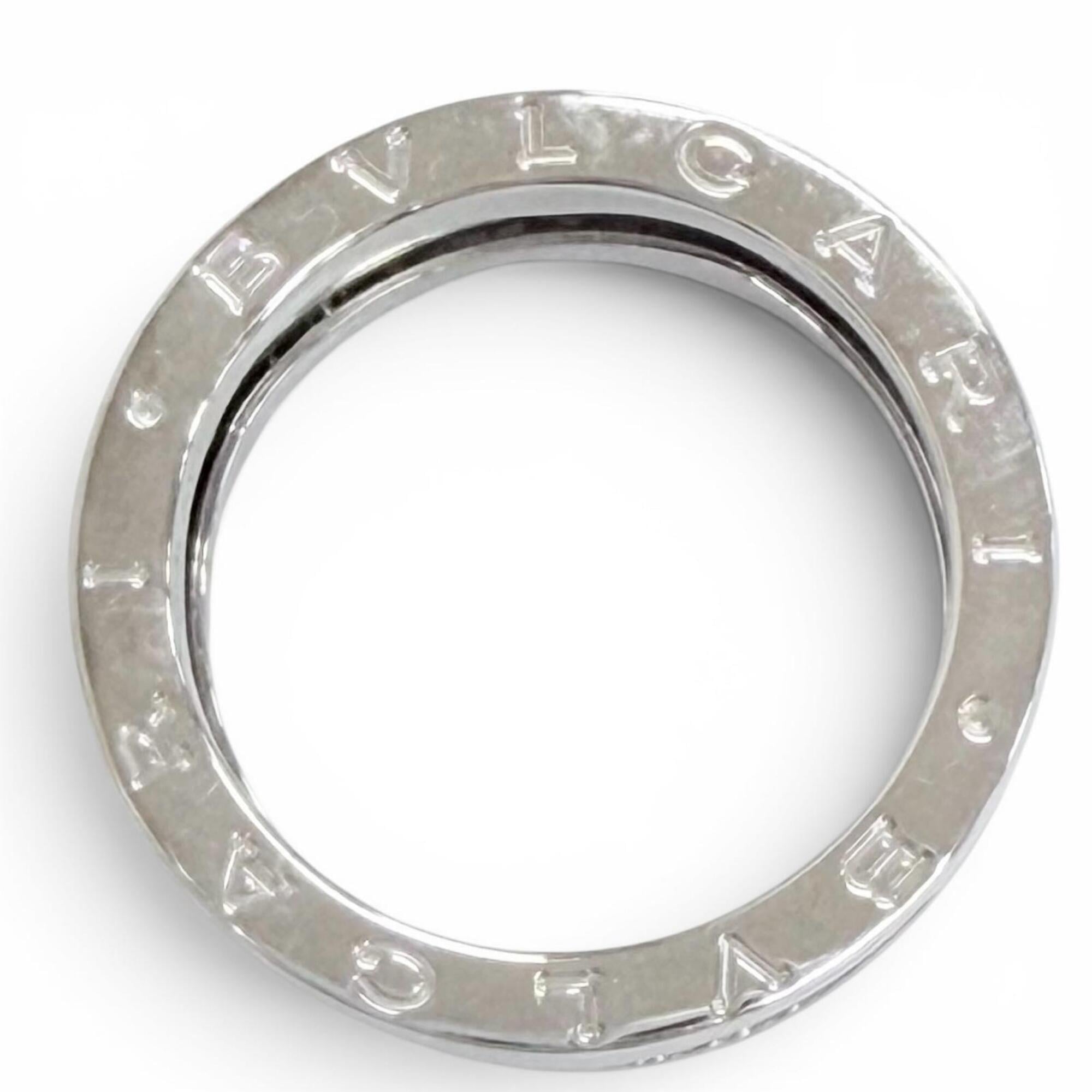 Bvlgari White Gold White Gold (18K) Band Ring (Pre-Owned)