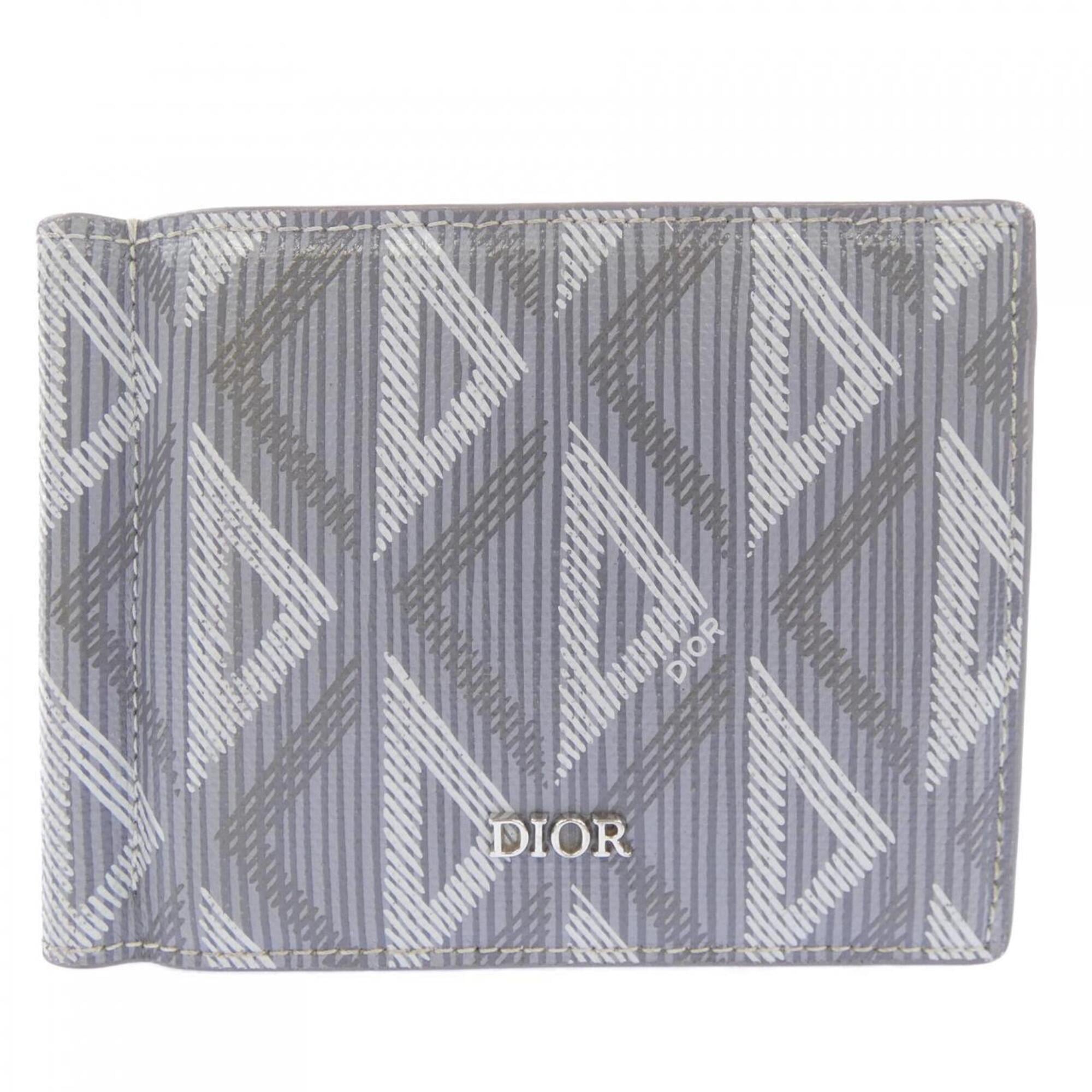 Christian Dior Gray Bill Wallet (Bi-Fold) (Pre-Owned)