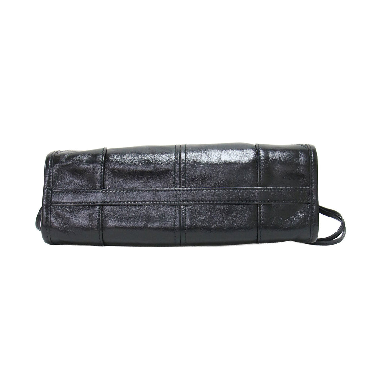 Prada Black Leather Handbag Shoulder Bag (Pre-Owned)