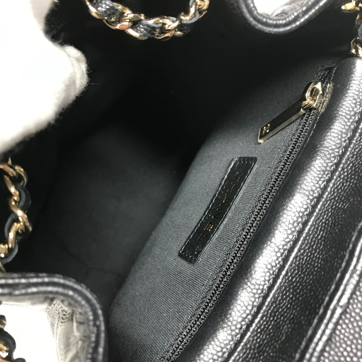 Chanel Black Grained Calfskin Backpack (Pre-Owned)