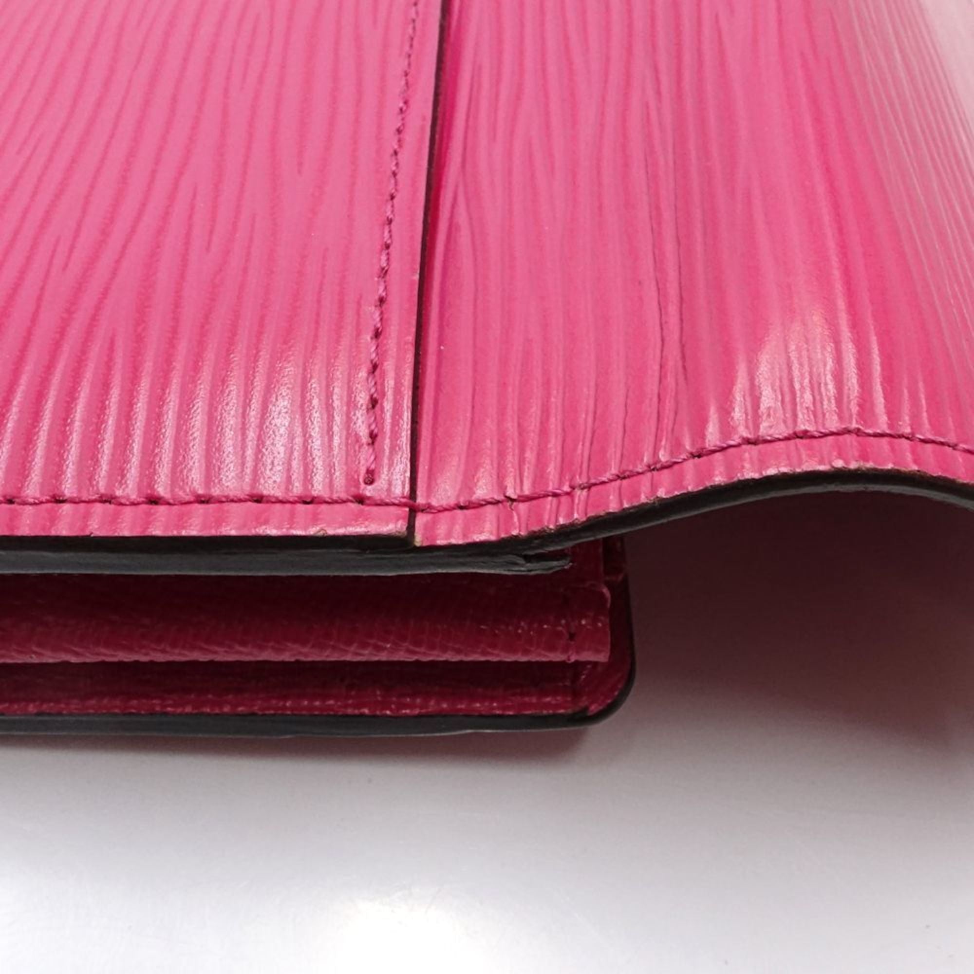 Louis Vuitton Hot Pink Leather Long Wallet (Bi-Fold) (Pre-Owned)