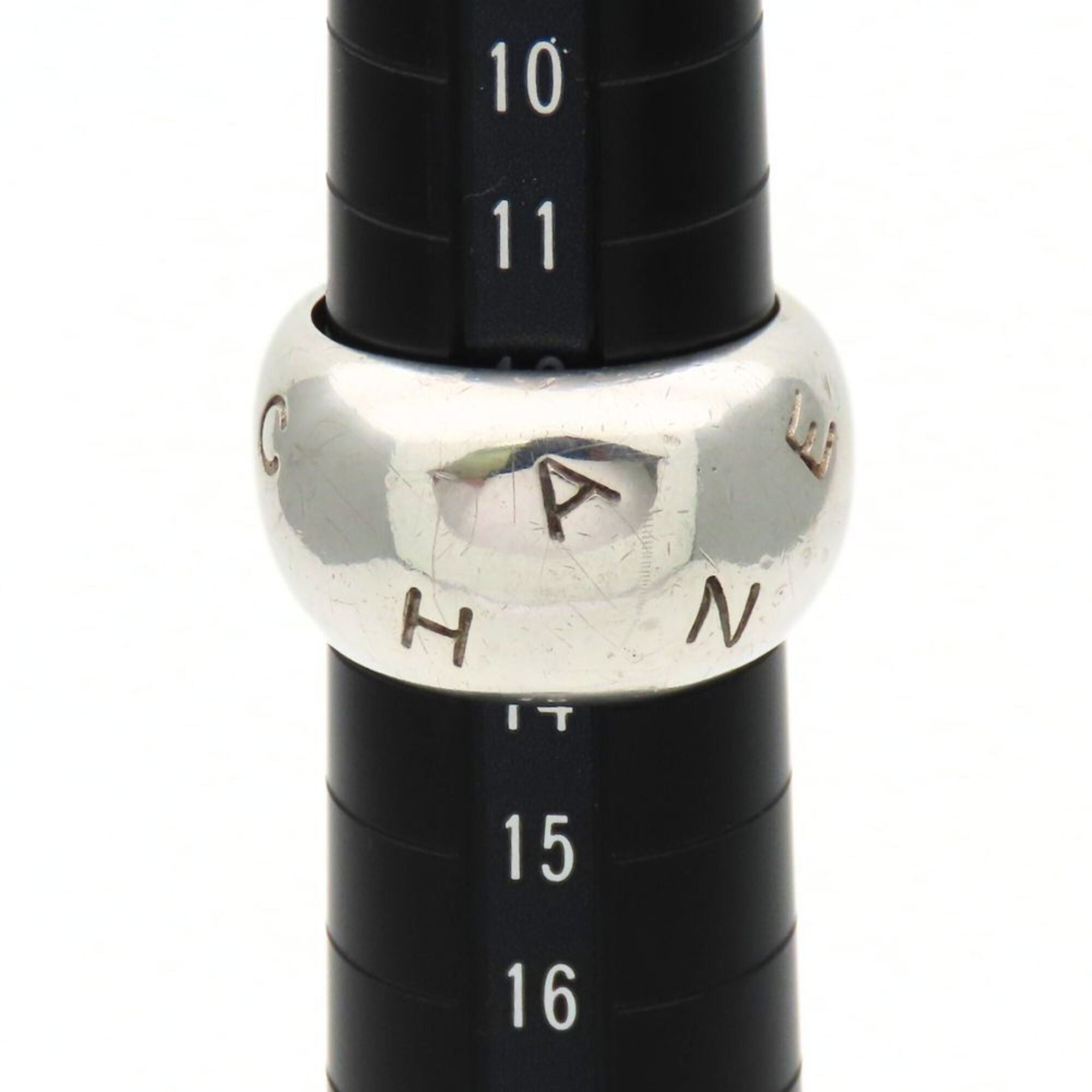 Chanel Silver Silver 925 Band Ring (Pre-Owned)