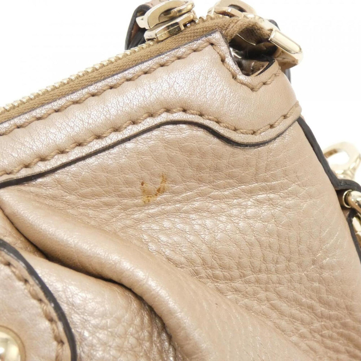 Gucci Metallic Pink Leather Handbag (Pre-Owned)