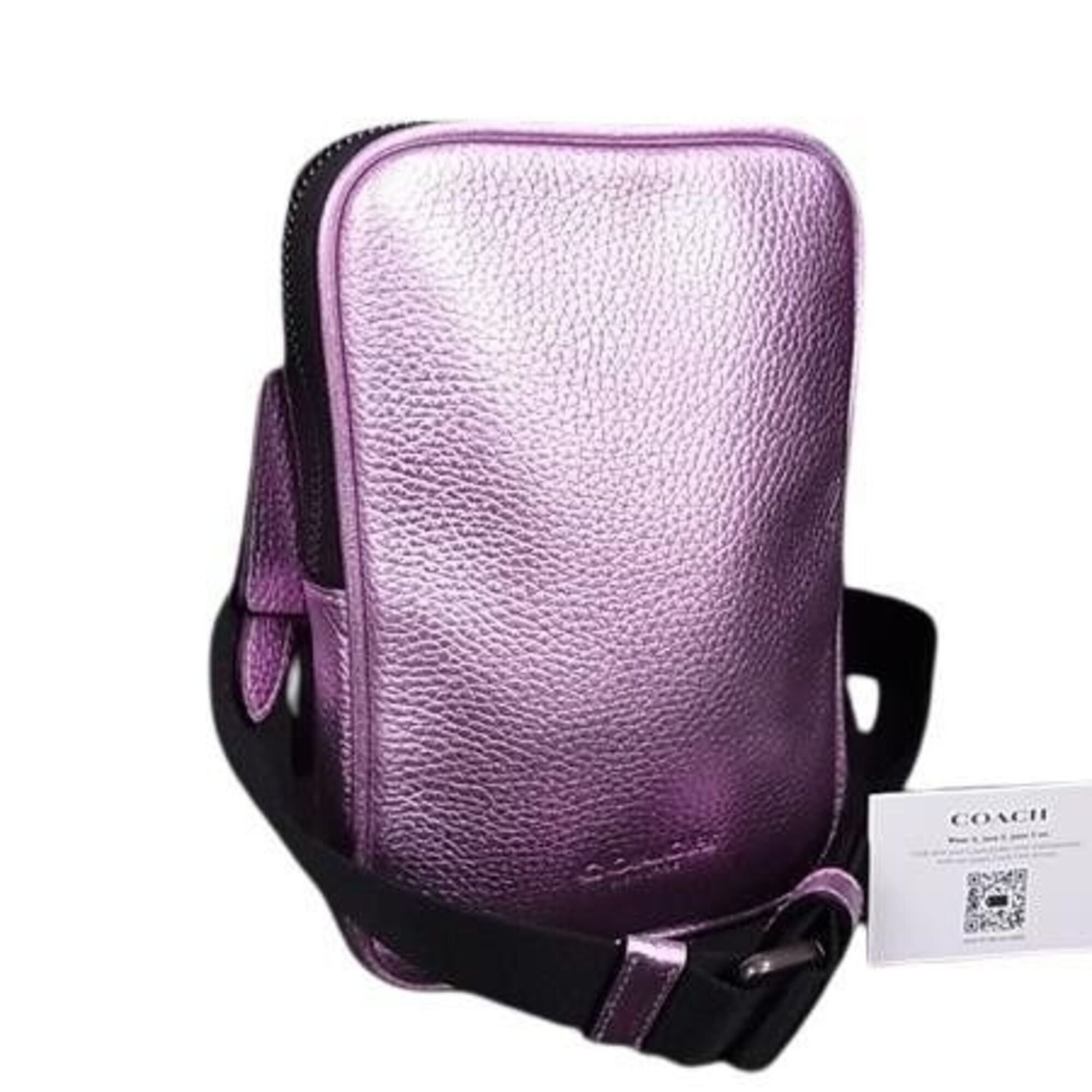 Coach Metallic Pink Leather Shoulder Bag (Pre-Owned)