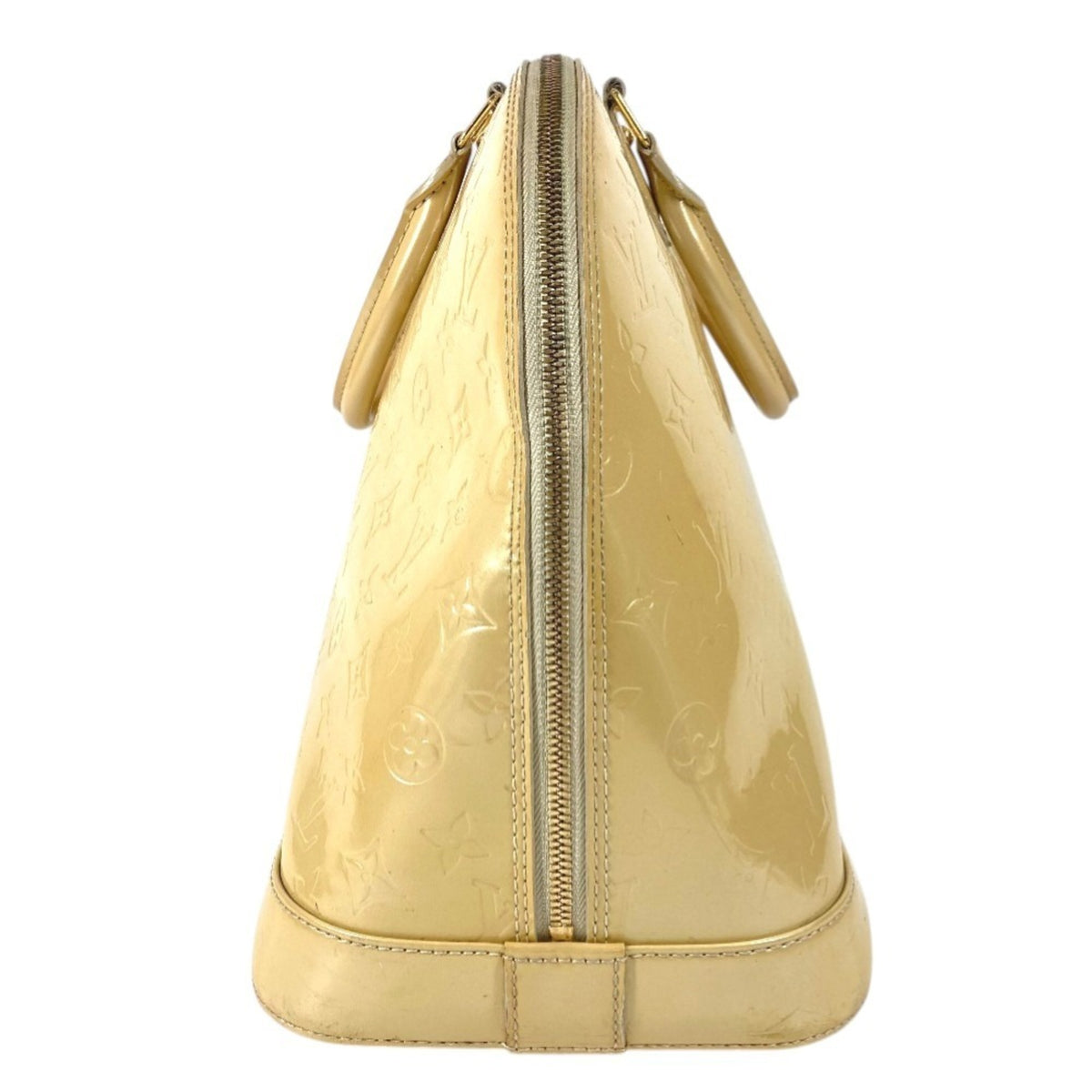 Louis Vuitton Beige Blanc Corail Galle Monogram Vernis Handbag Tote Bag (Pre-Owned)