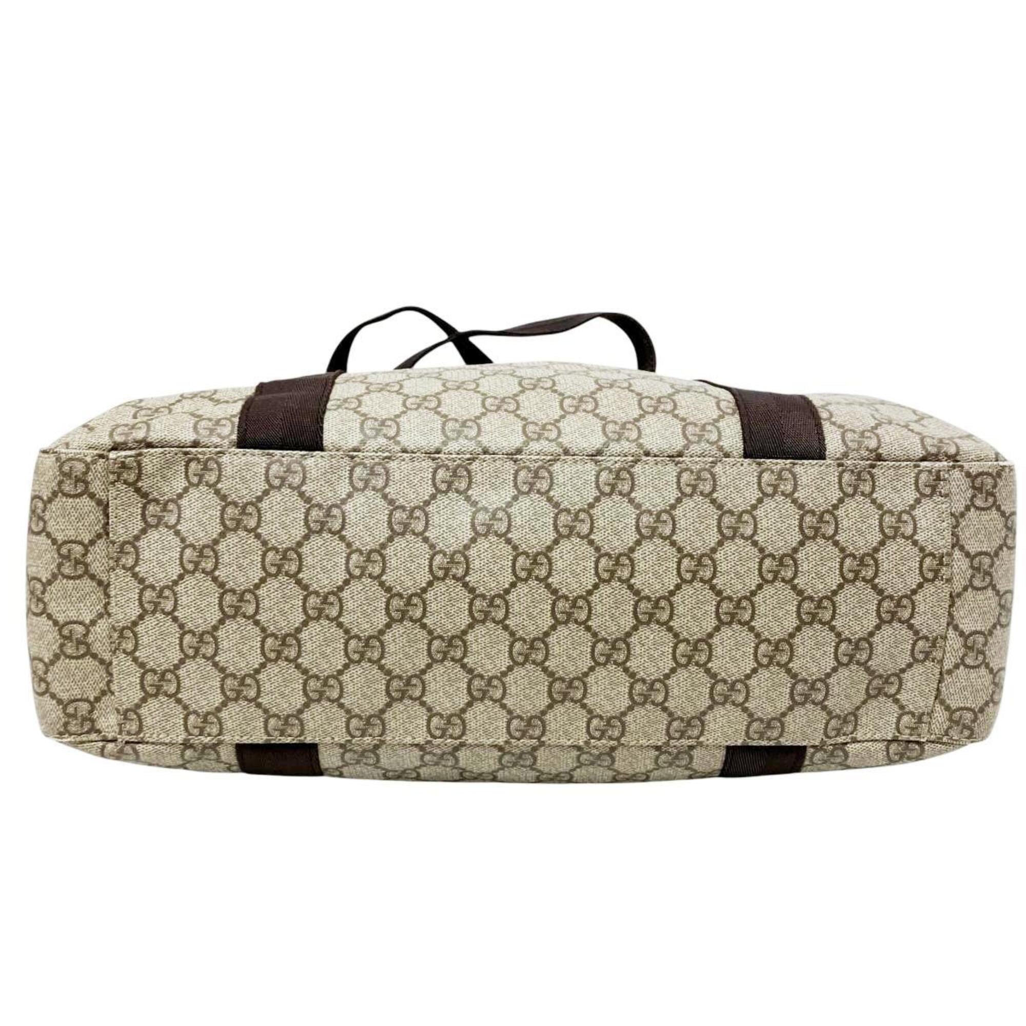 Gucci Beige Pvc Leather Tote Bag (Pre-Owned)
