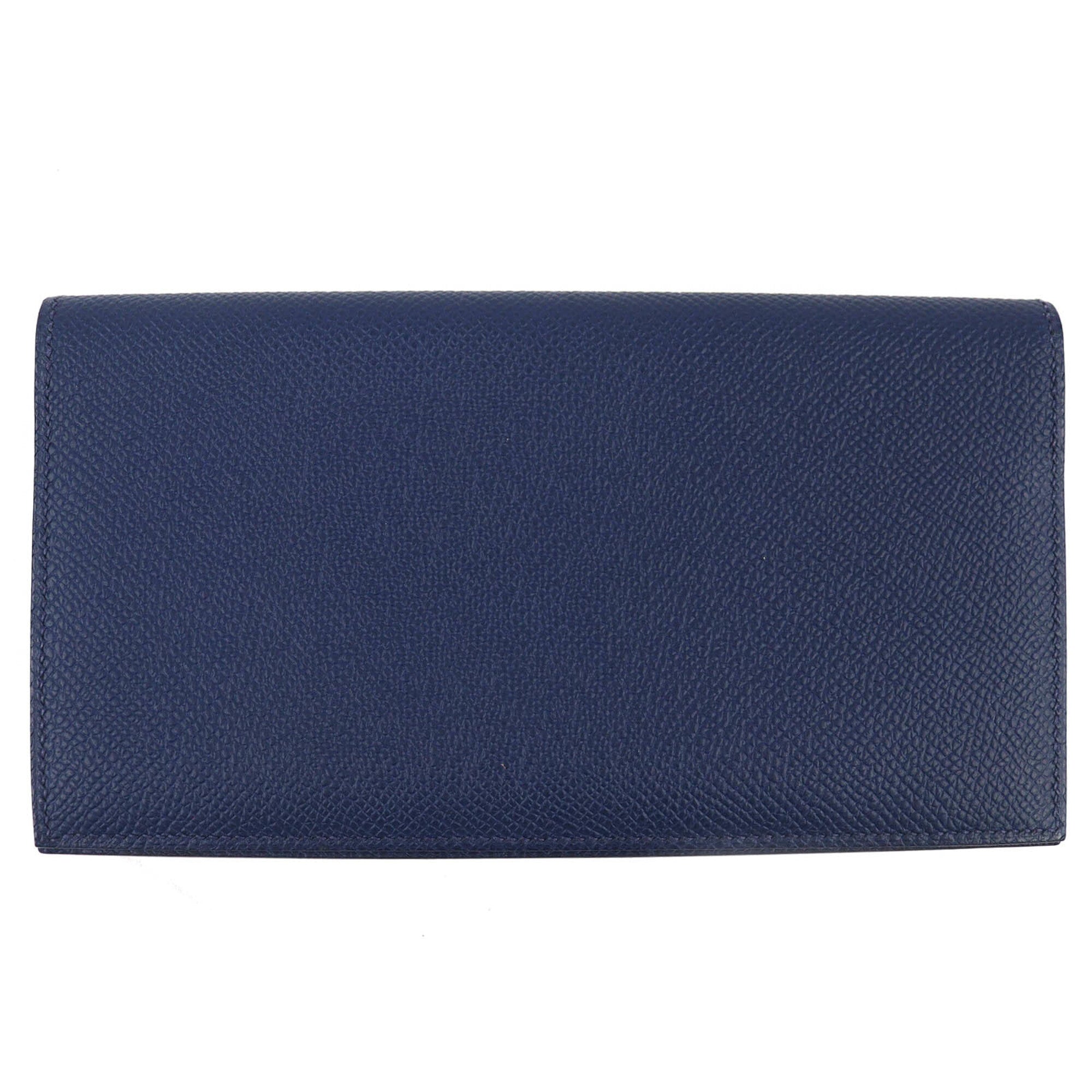 Hermes Mc2 Navy Epsom Leather Wallet (Bi-Fold) (Pre-Owned)
