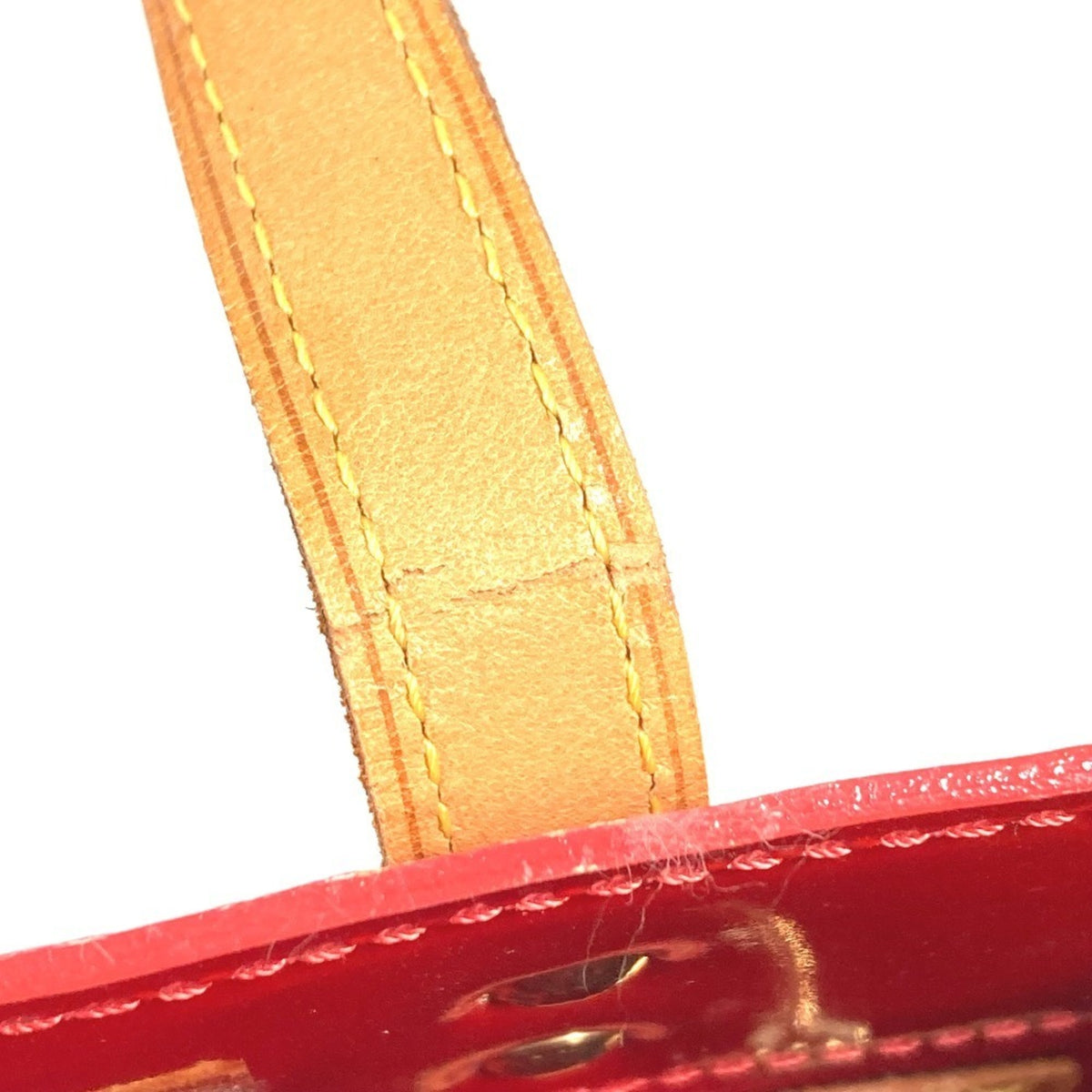 Louis Vuitton Pomme D'amour Red Color Monogram Vernis Handbag (Pre-Owned)
