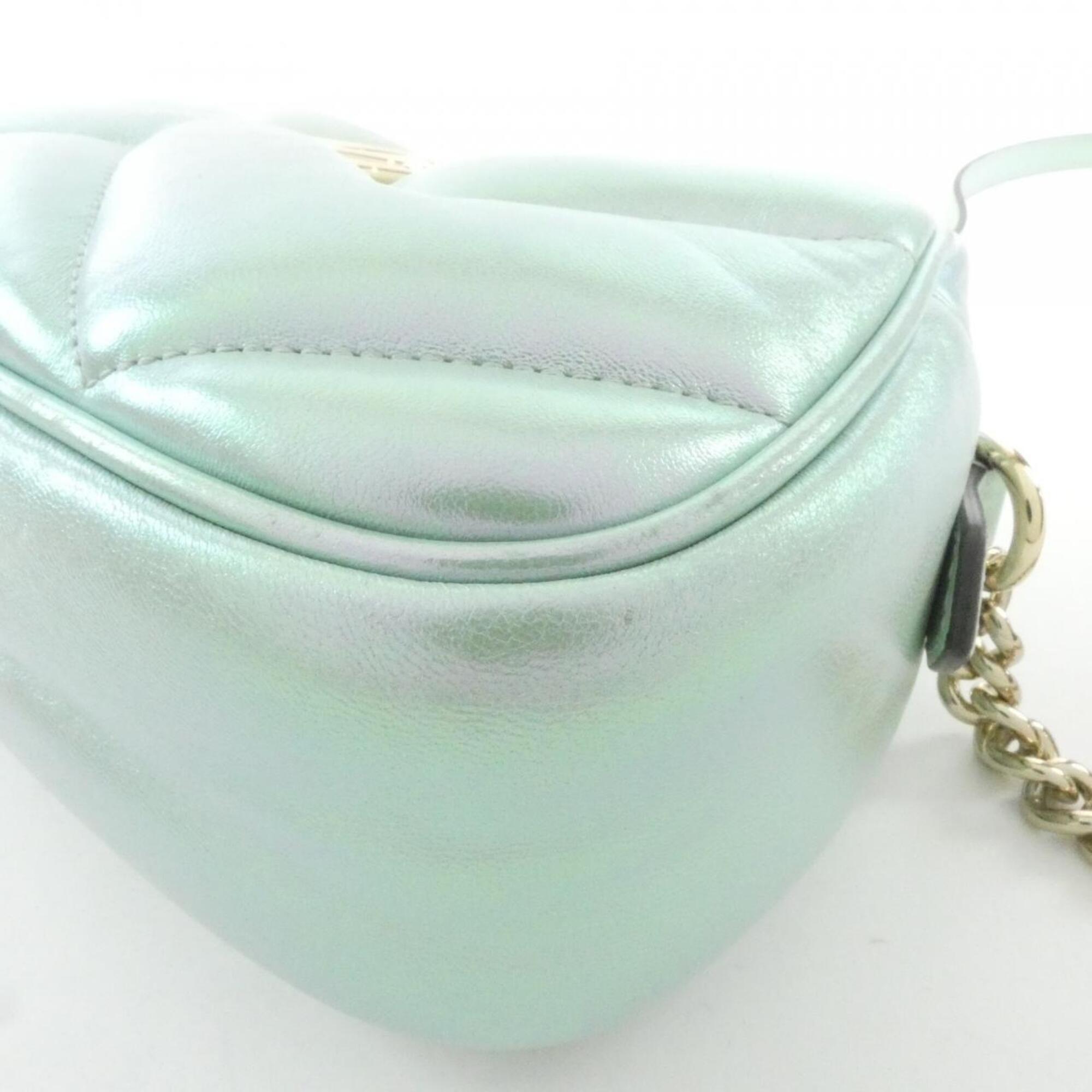 Gucci Green Quilting Leather Shoulder Bag (Pre-Owned)