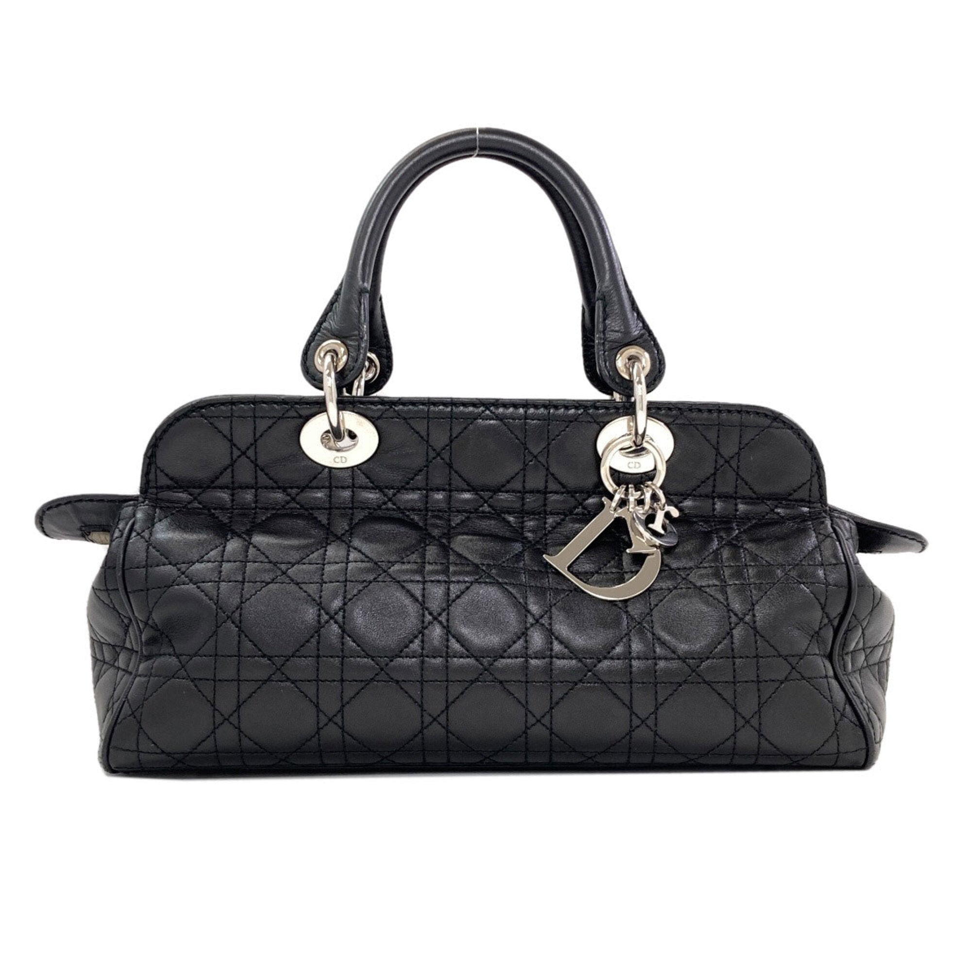 Christian Dior Black Leather Handbag (Pre-Owned)