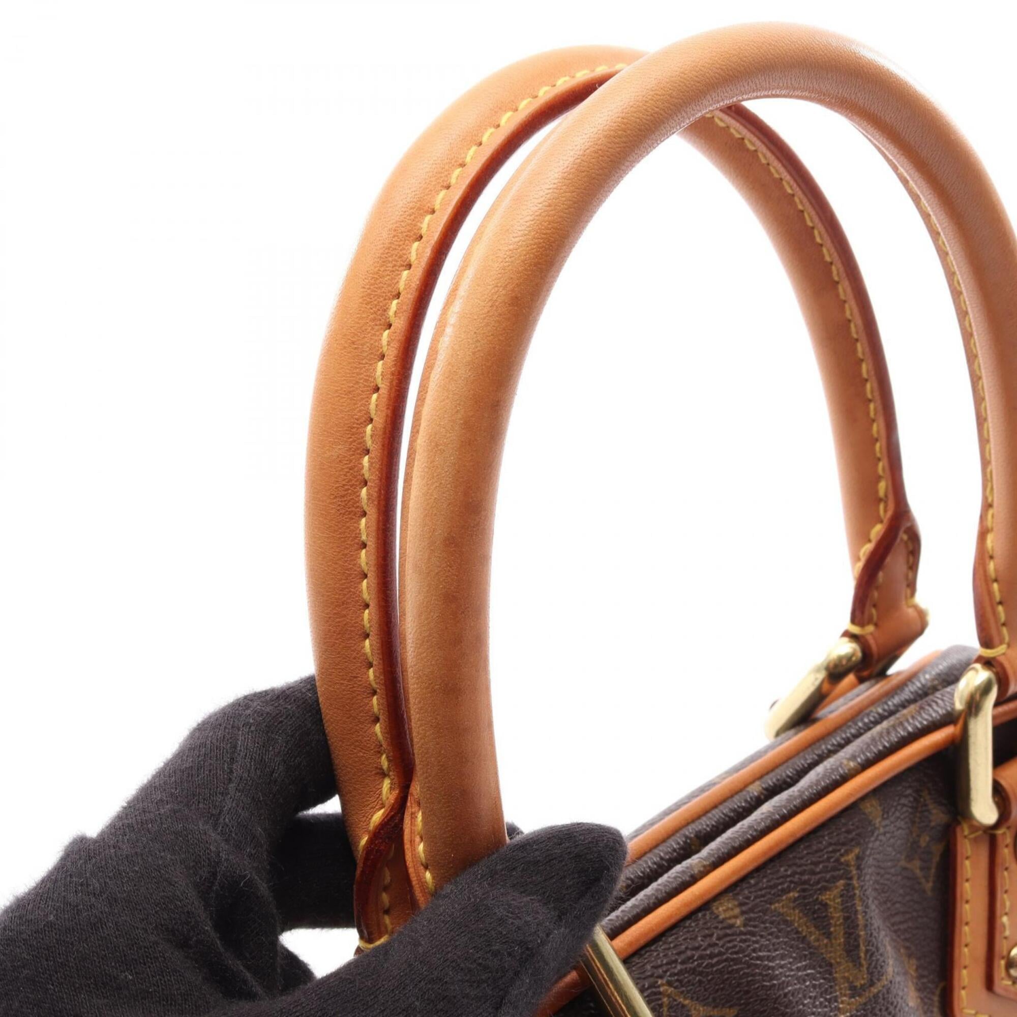 Louis Vuitton Brown Coated Canvas Rayon Handbag (Pre-Owned)