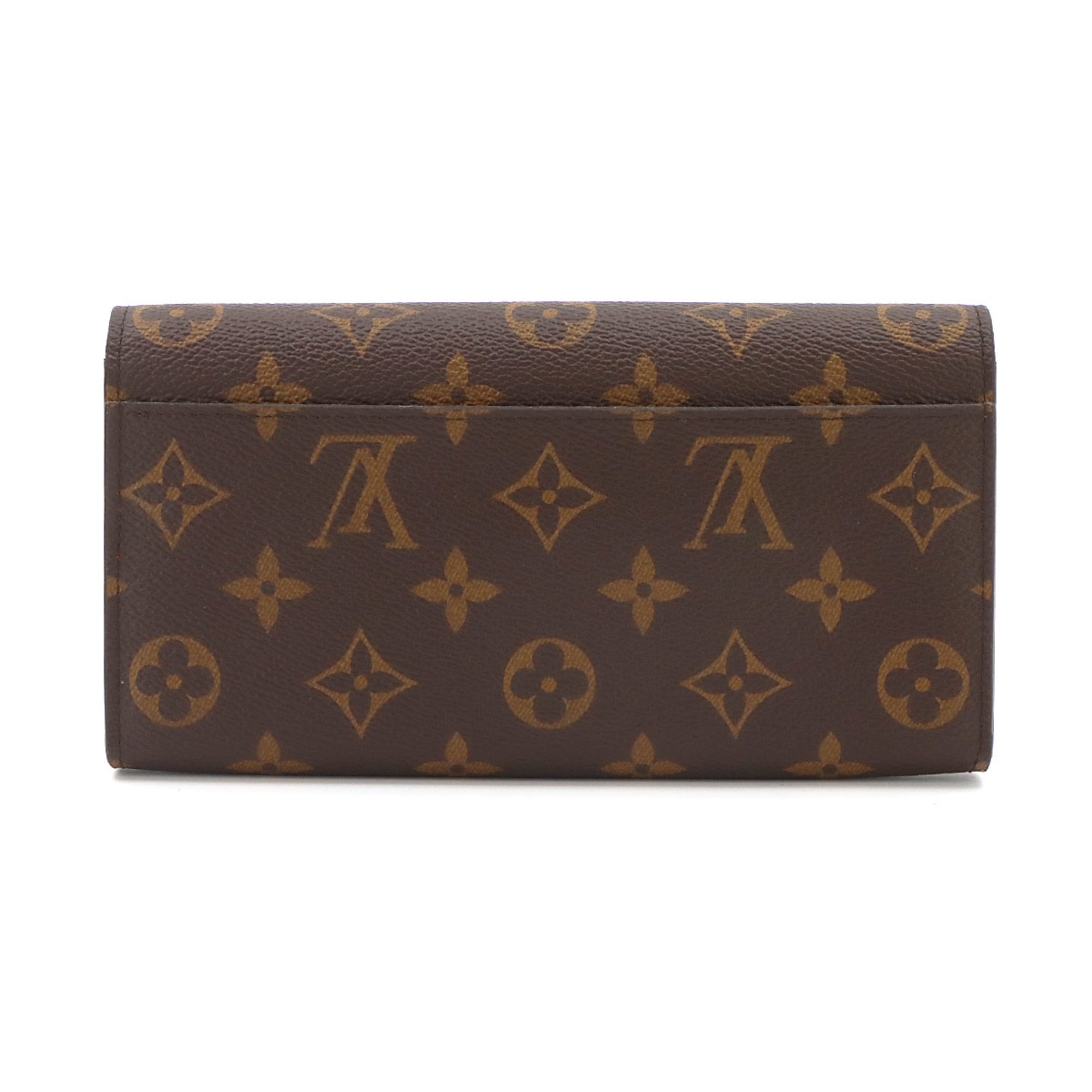 Louis Vuitton Brown Coquelicots Monogram Monogram Long Wallet (Bi-Fold) (Pre-Owned)