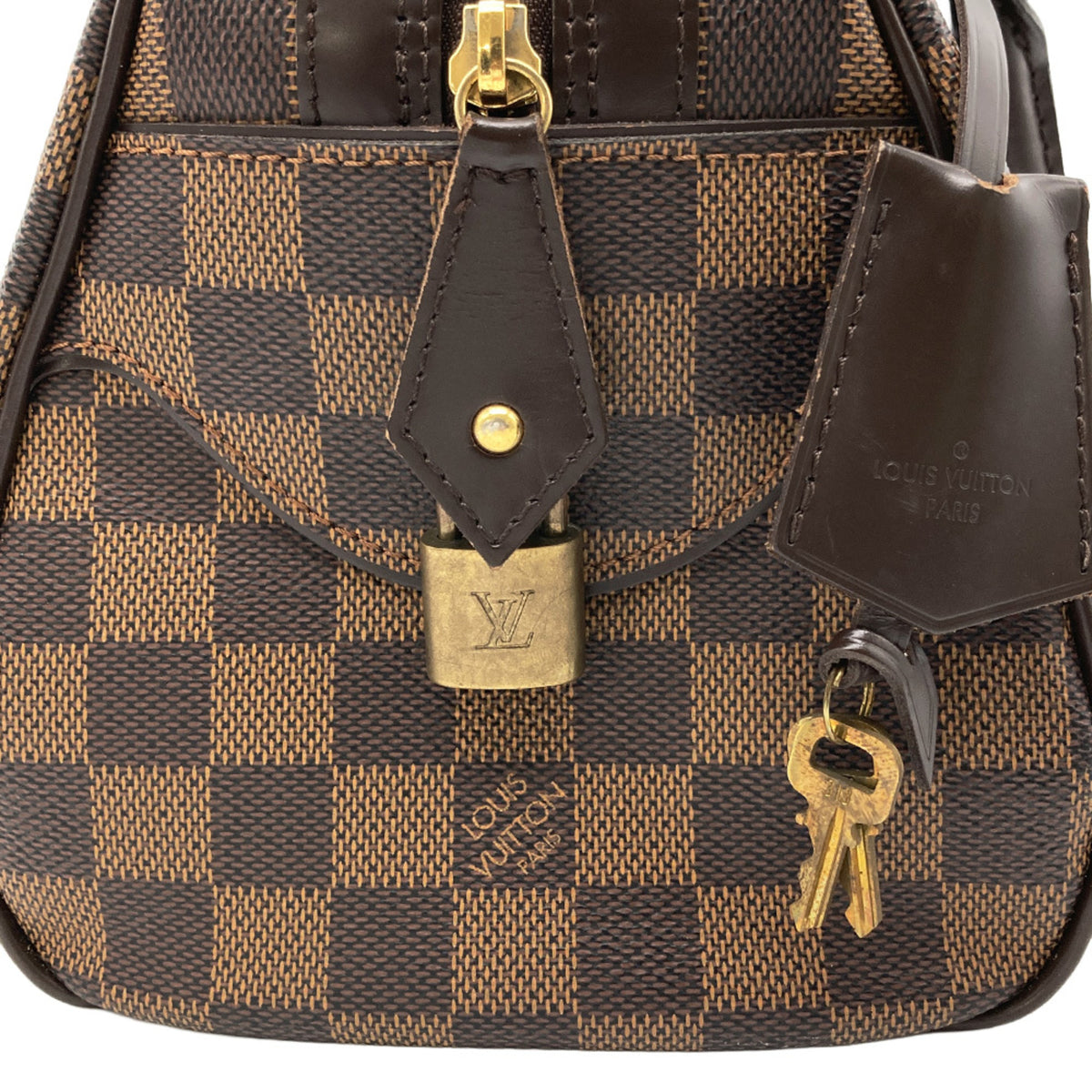Louis Vuitton Brown Damier Canvas Handbag (Pre-Owned)