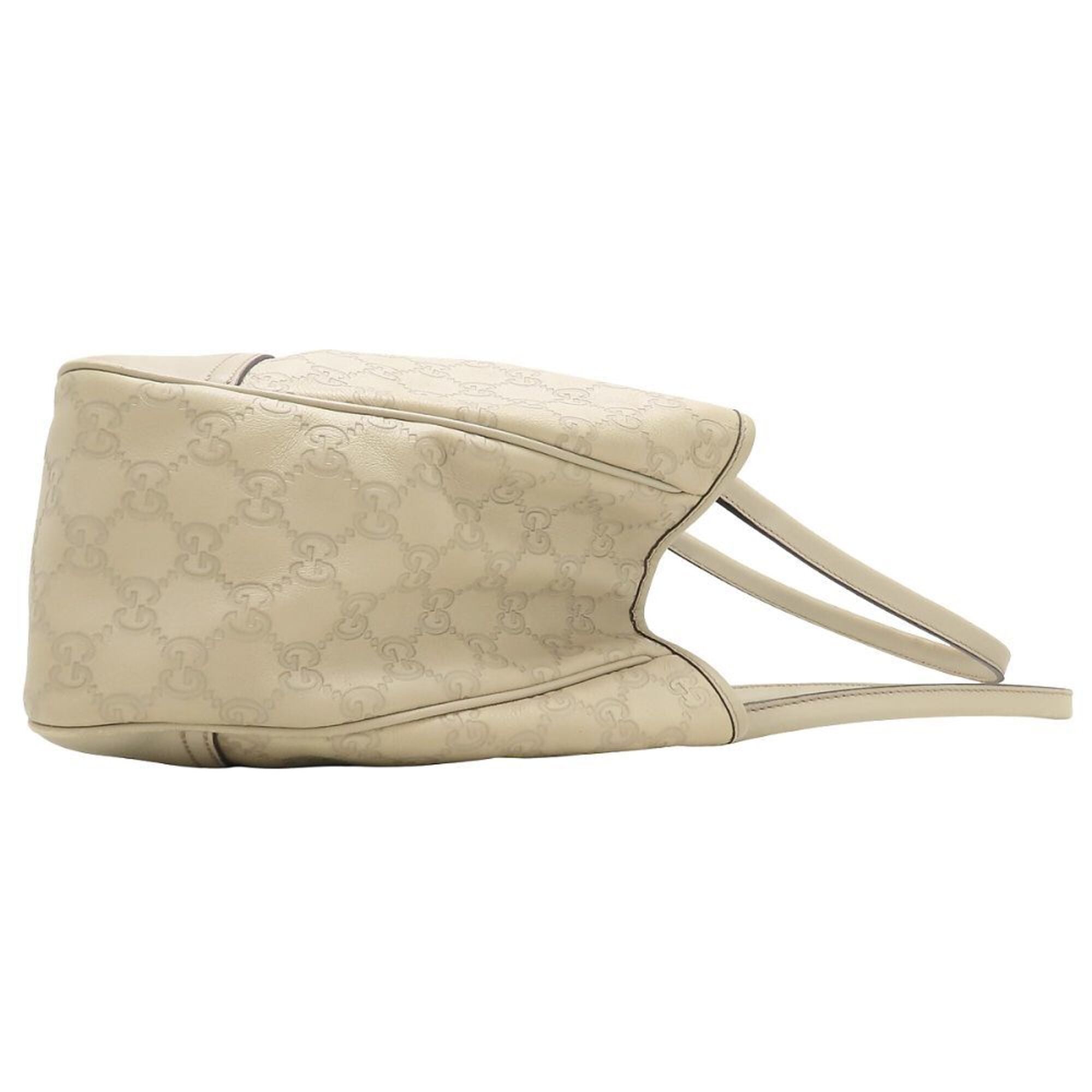 Gucci Ivory Leather Tote Bag (Pre-Owned)