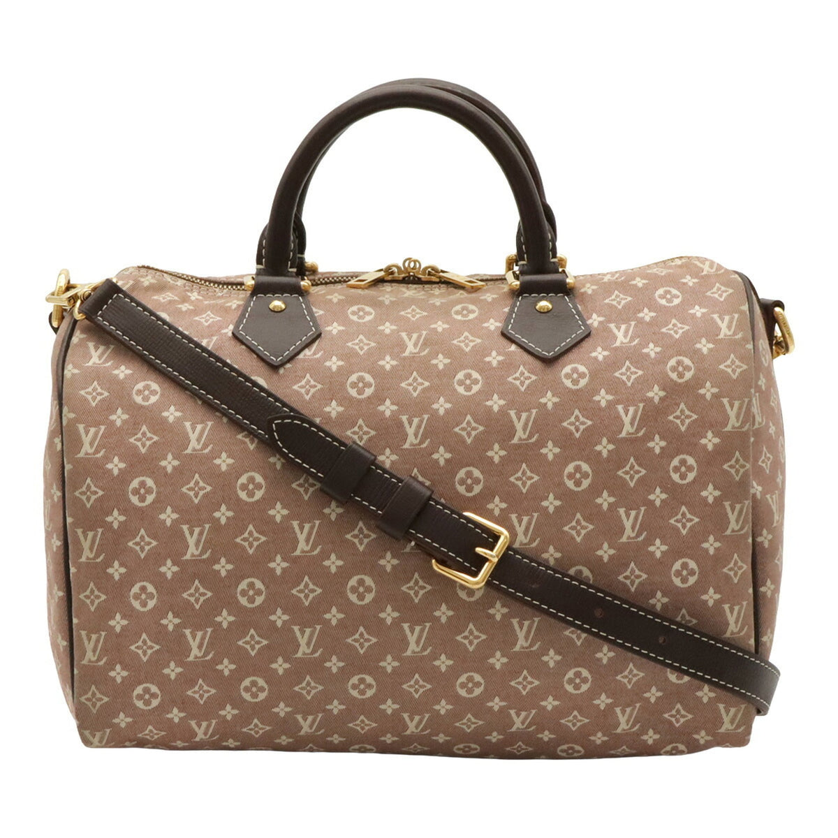 Louis Vuitton Sepia Canvas Leather Handbag Shoulder Bag (Pre-Owned)